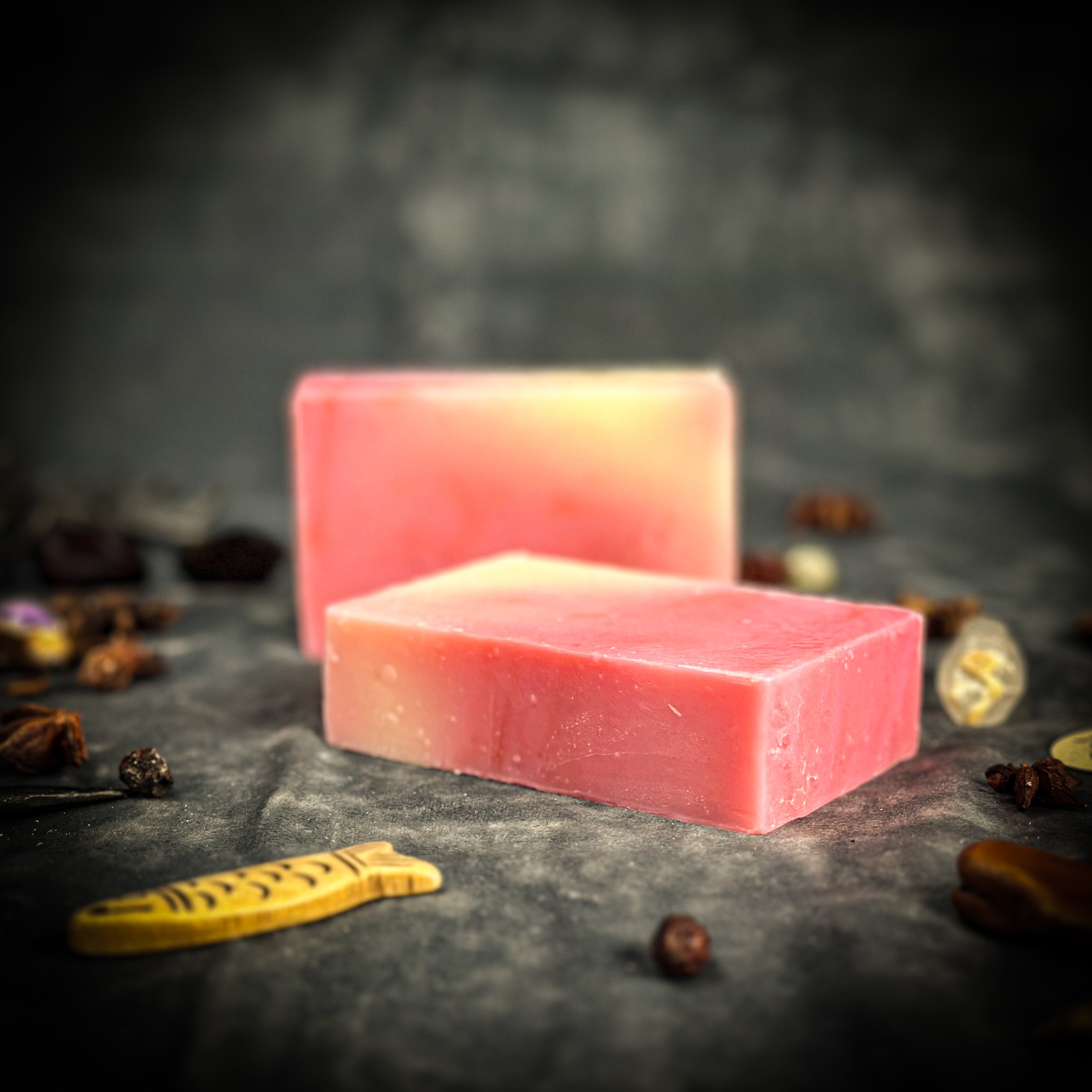 Bar of Prosperity and Protection Spell Soap by Parlour of Wonders with herbal ingredients and mystical symbols.