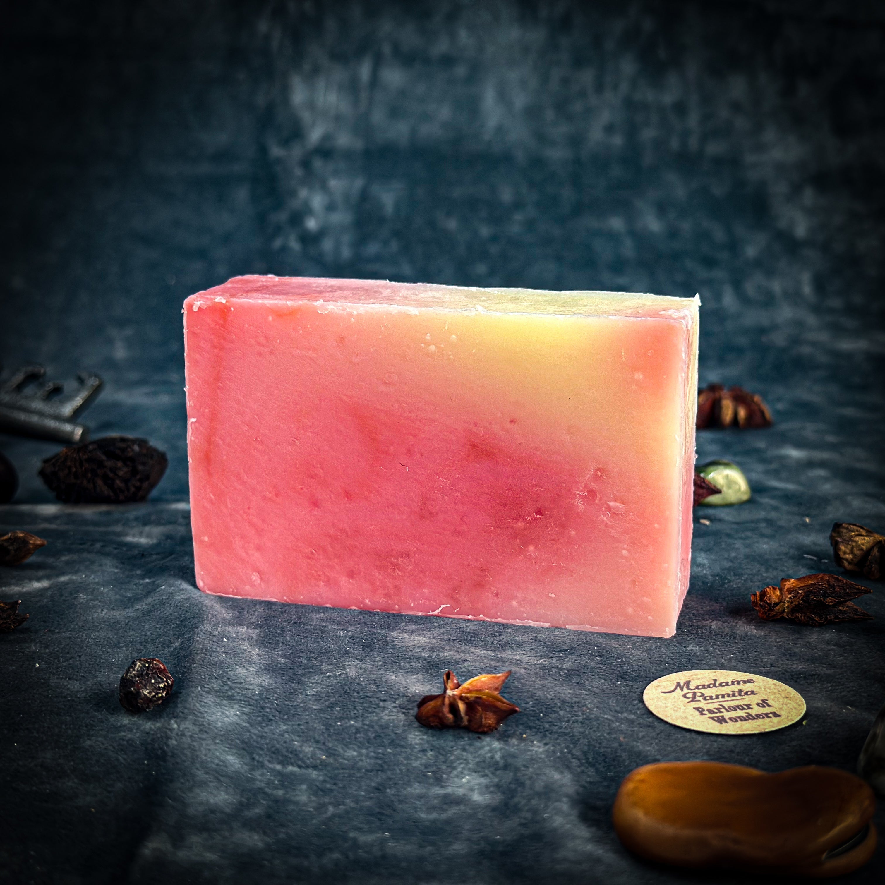 Parlour of Wonders Prosperity and Protection Spell Soap with herbal ingredients, designed for cleansing and spiritual enhancement.