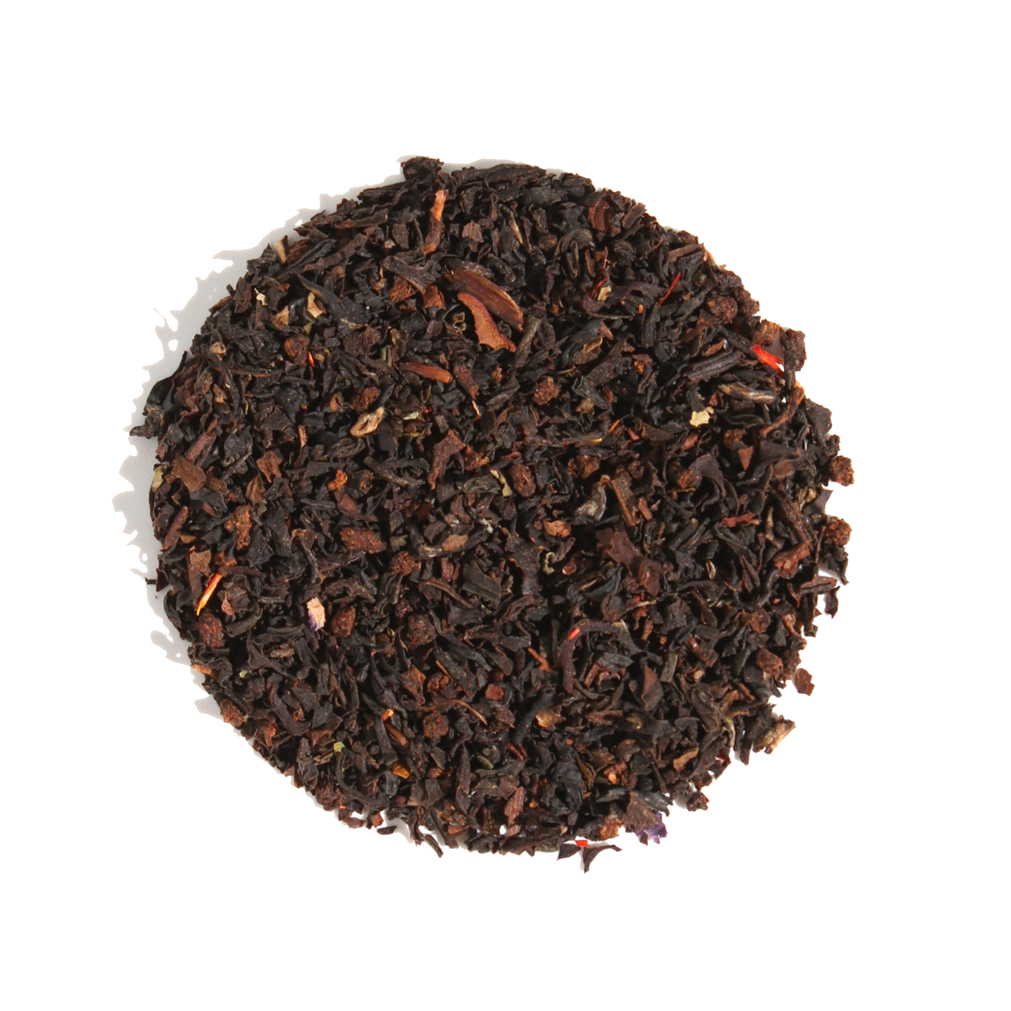 Heritage Blend Black Tea by Plum Deluxe, featuring rich black tea leaves with hints of maple for Scottish breakfast flavor.