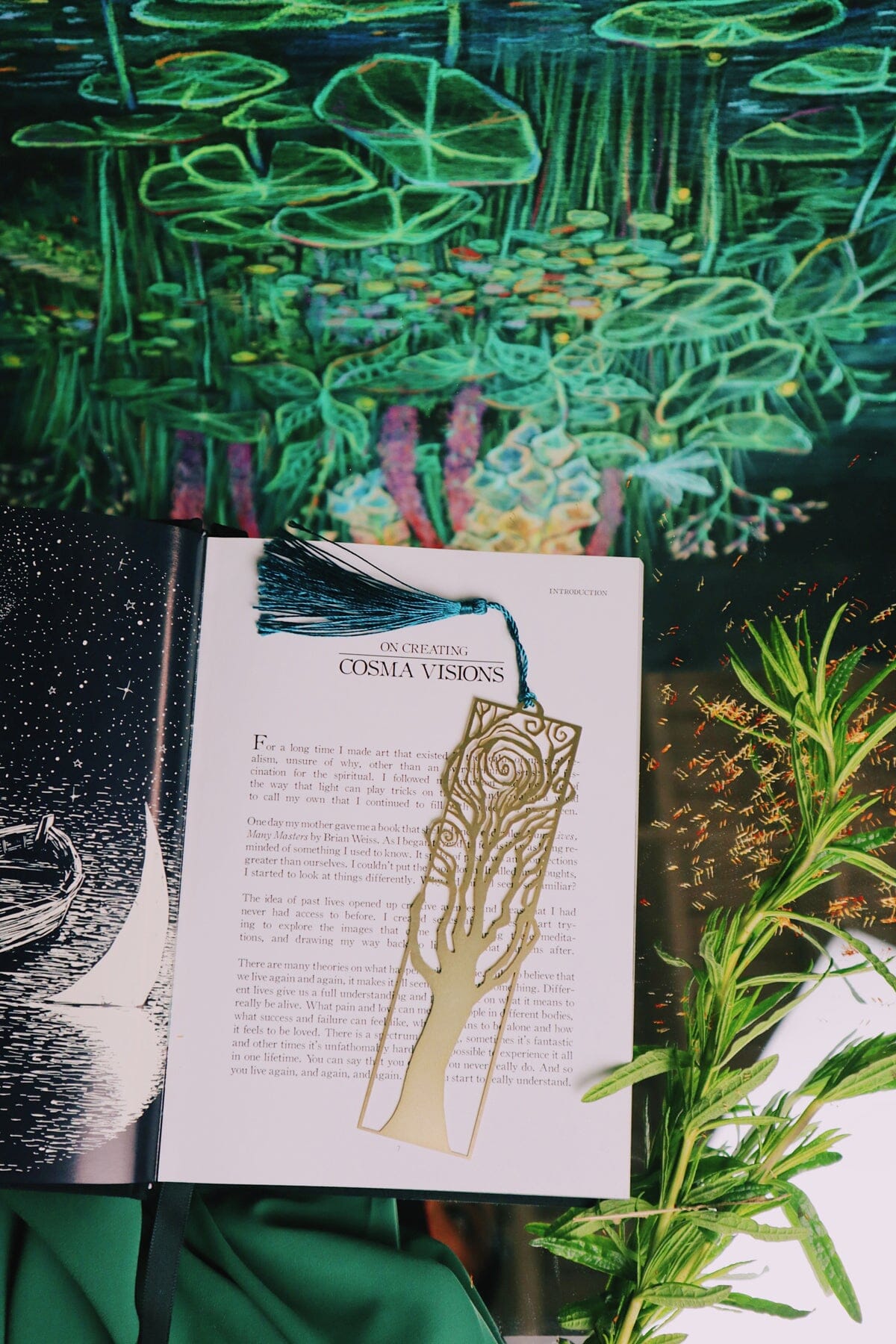 Cosmic Tree bookmark by Prisma Visions featuring a detailed celestial tree design on sturdy paper.