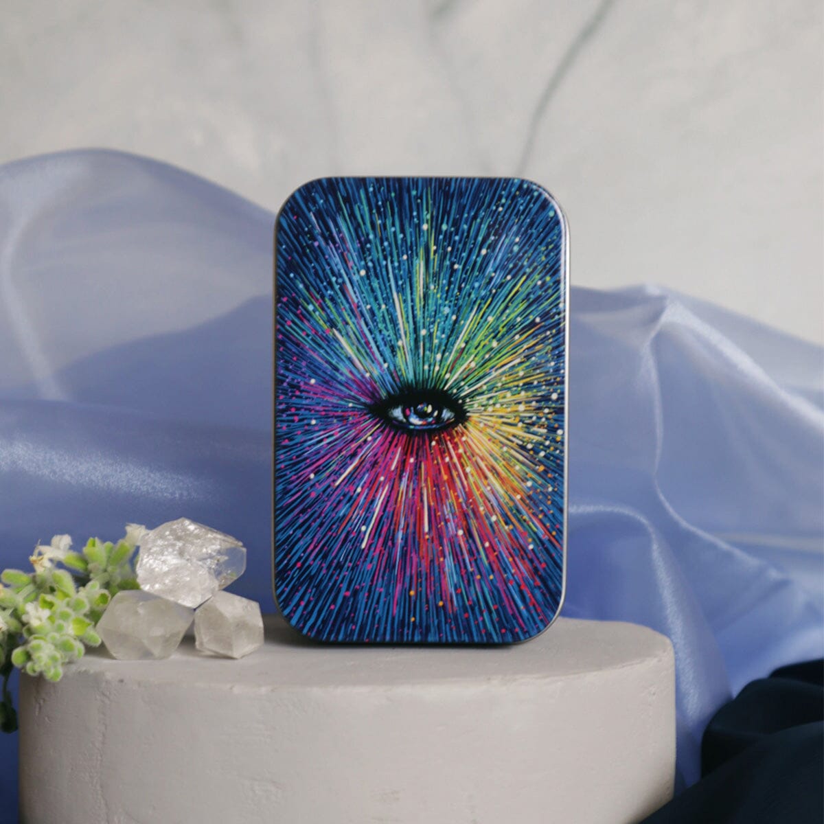 Little Prisma Visions deck by Prisma Visions, showing colorful, abstract card designs laid out on a white background.