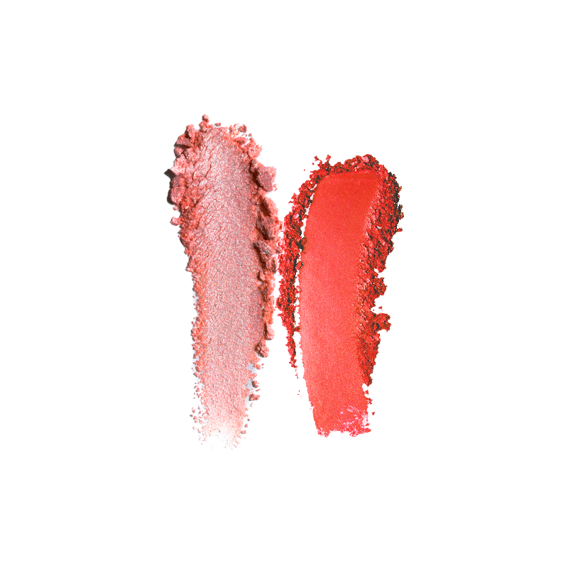 Profusion Cosmetics Turn Up The Heat soft matte and shimmer blush duo with pink and peach shades in a compact.