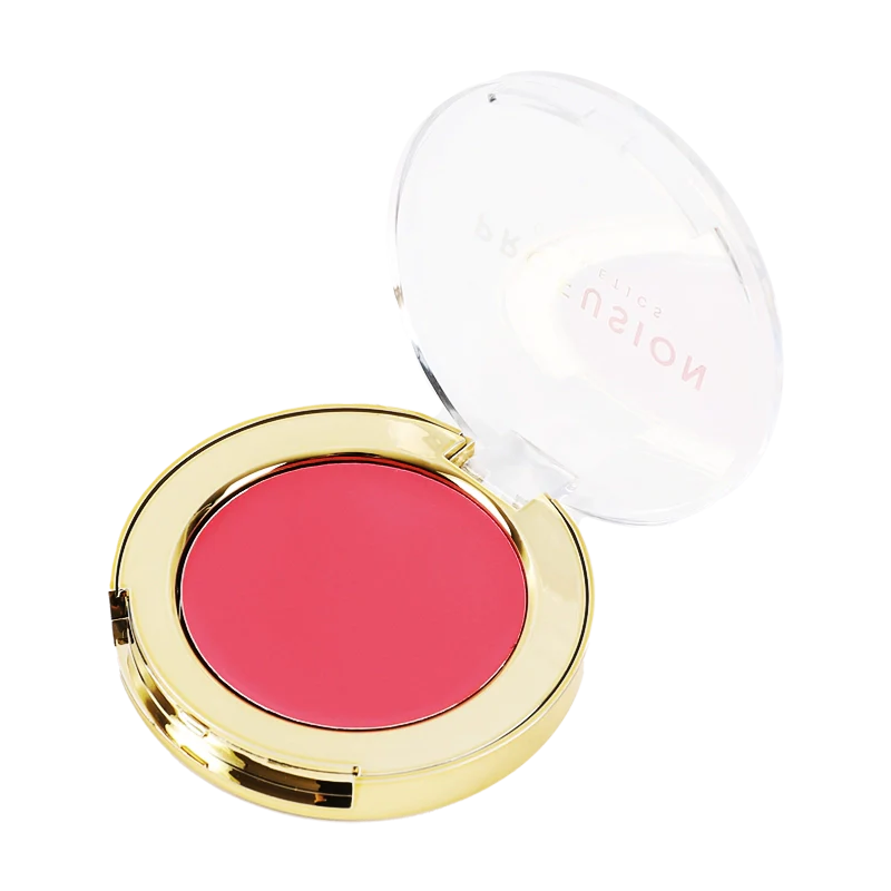 Profusion Cosmetics Superbloom Full Bloom Cream Blush in Rose Petal, soft pink makeup product with smooth texture and natural finish.
