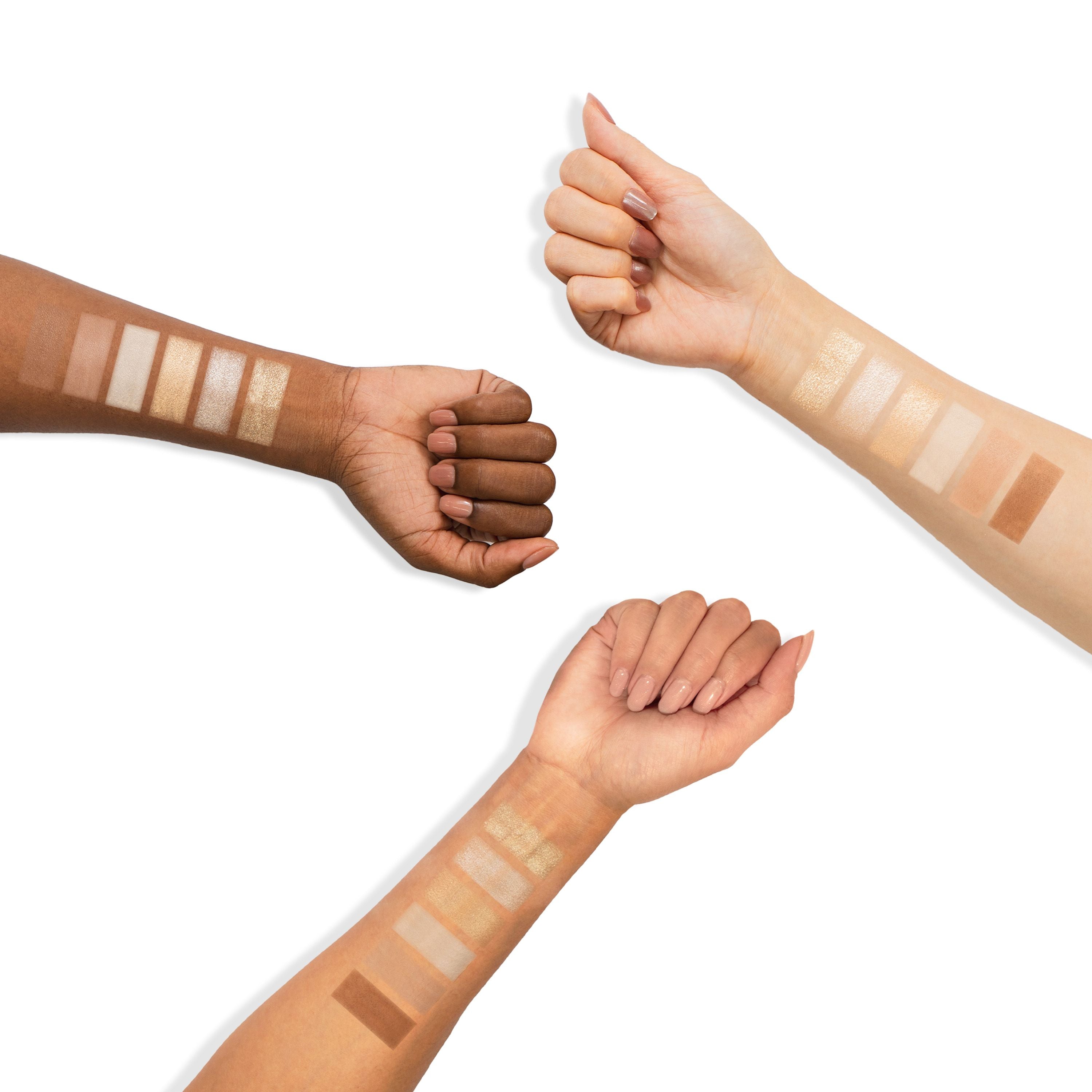 Profusion Cosmetics Highlight & Contour 6 Shade Face Palette with various shades for face sculpting and highlighting.