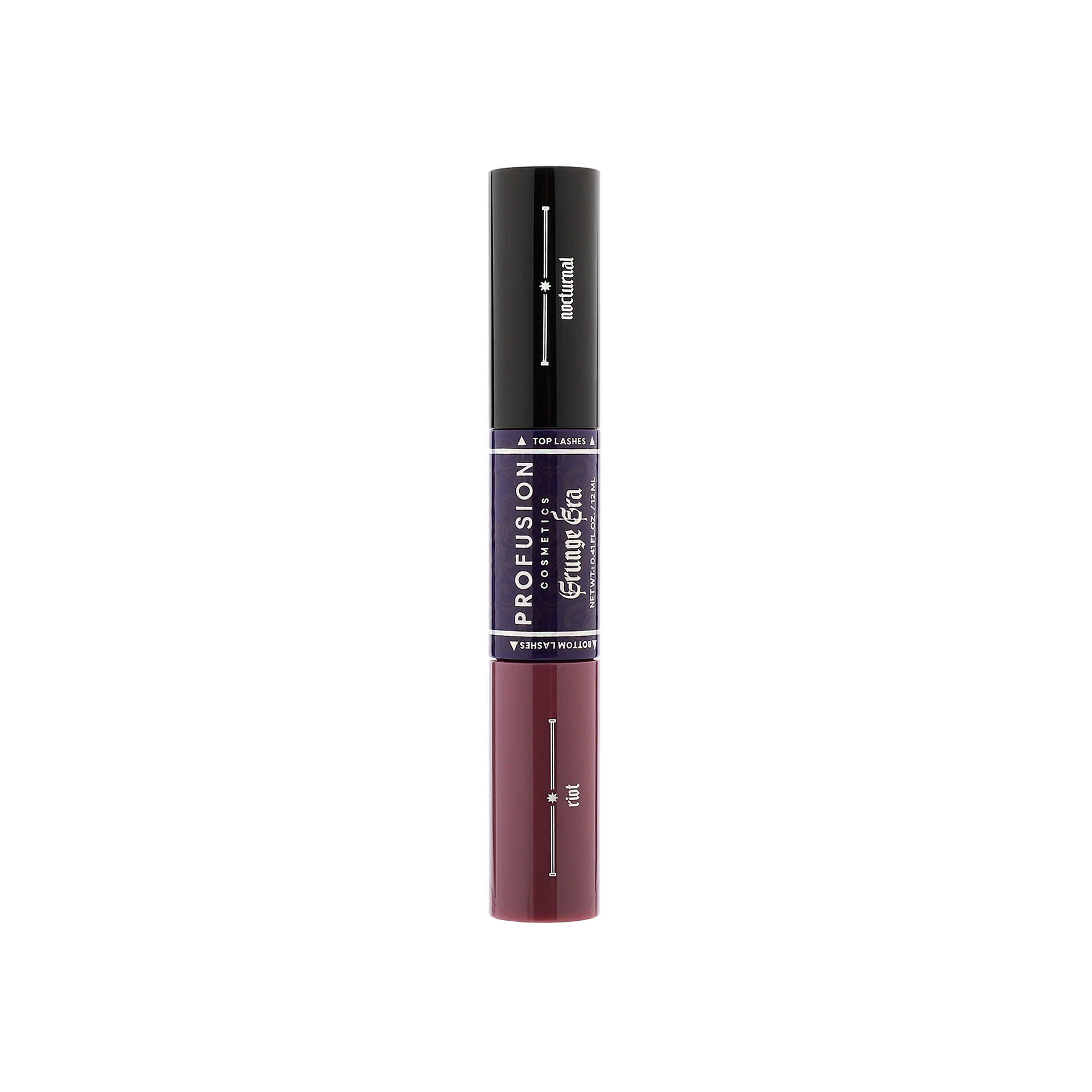Profusion Cosmetics Grunge Era-Mascara Duo for eyes, featuring two mascara tubes with bold, edgy packaging design.