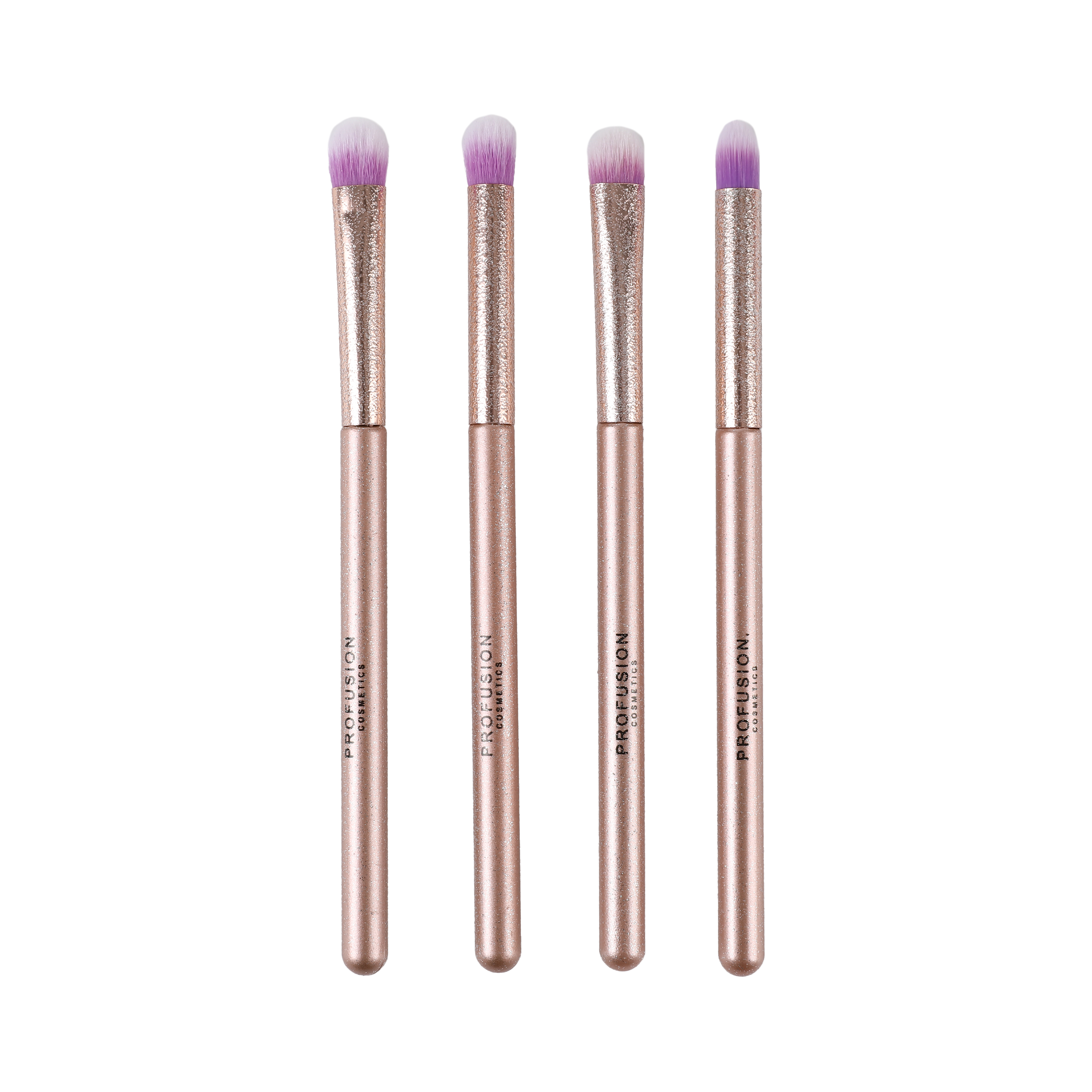 Profusion Cosmetics Starlet Eyes 5-piece eyeshadow palette and brush set with vibrant shades and professional applicators.
