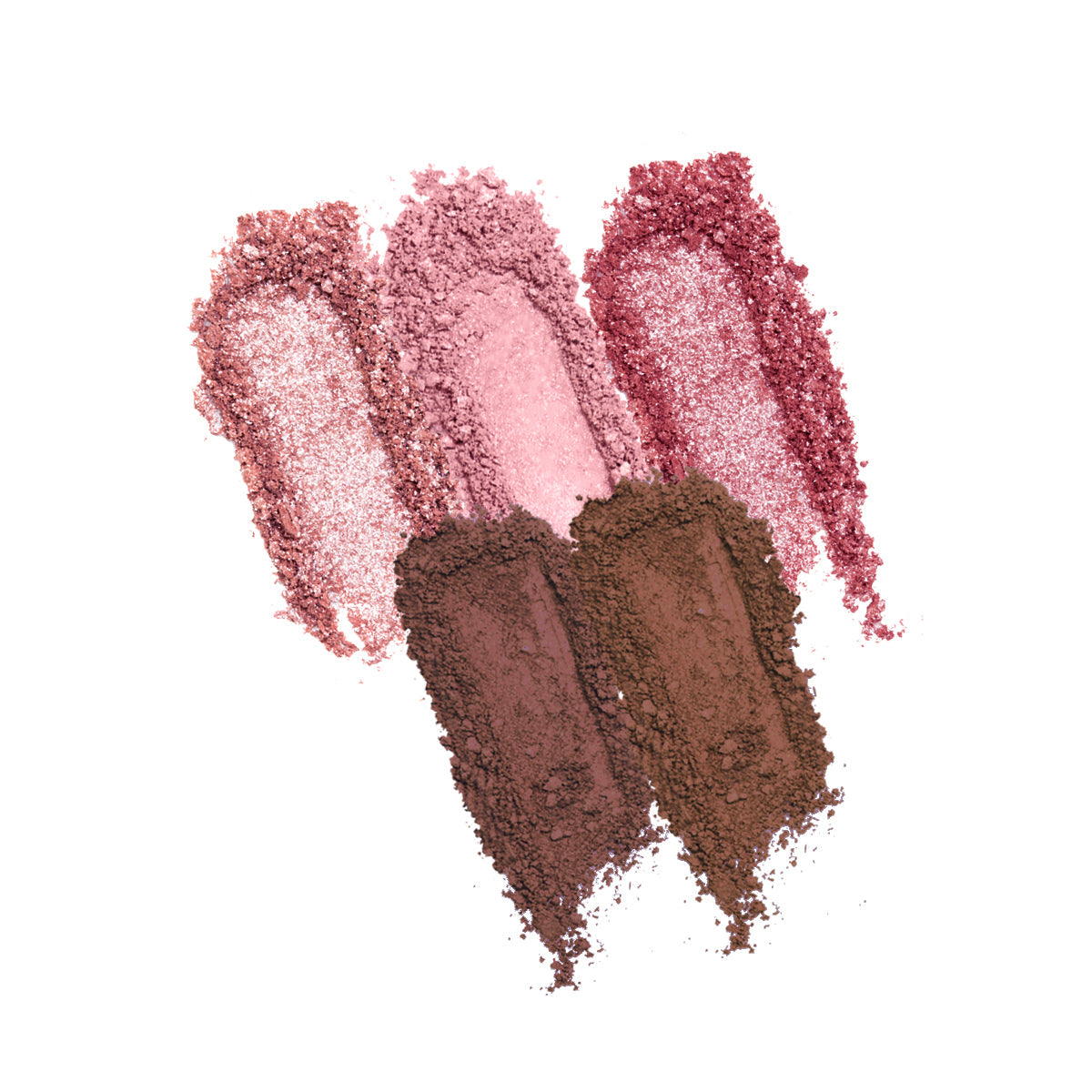Profusion Cosmetics Blooming Hues 5-shade eye palette with romantic rose tones and soft, blendable eyeshadow shades.