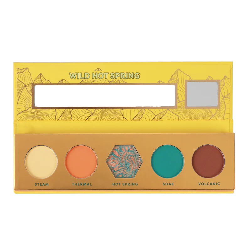 Profusion Cosmetics Blooming Beauty 5-shade eyeshadow palette with vibrant and neutral colors for versatile eye looks.