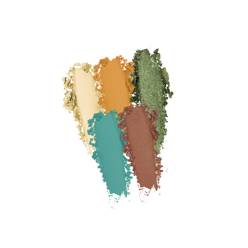 Profusion Cosmetics Blooming Beauty 5-shade eyeshadow palette featuring vibrant canyon and oasis-inspired colors.
