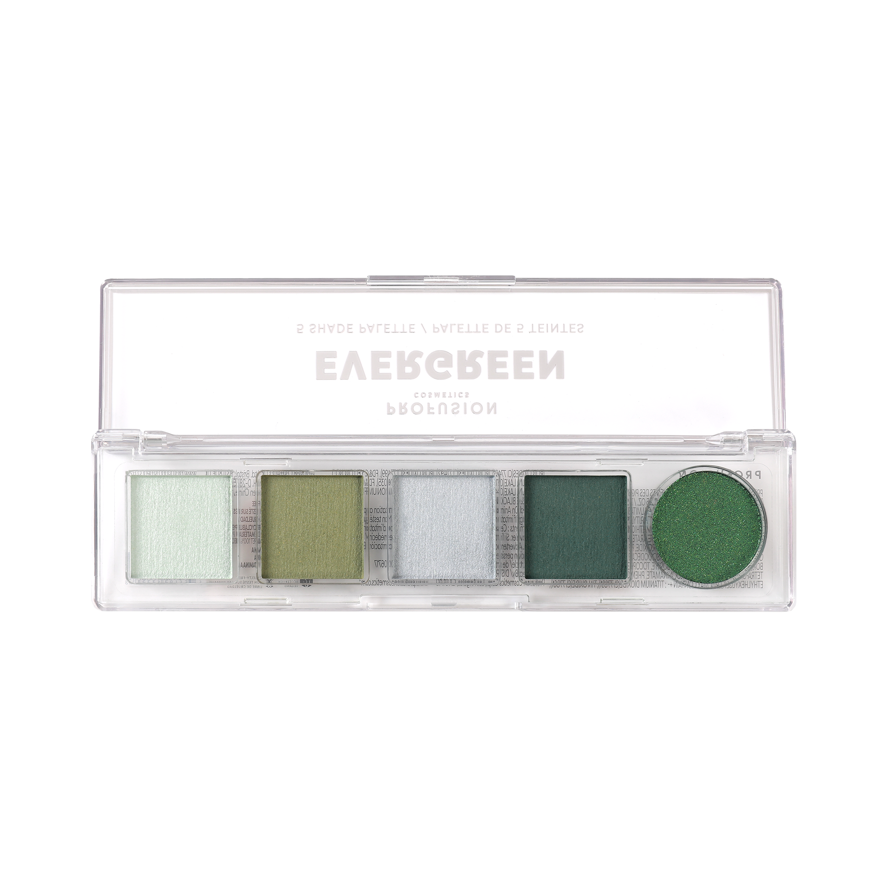 Profusion Cosmetics Mini Essentials 5 Shade Eyeshadow Palette with neutral and warm tones in compact case.