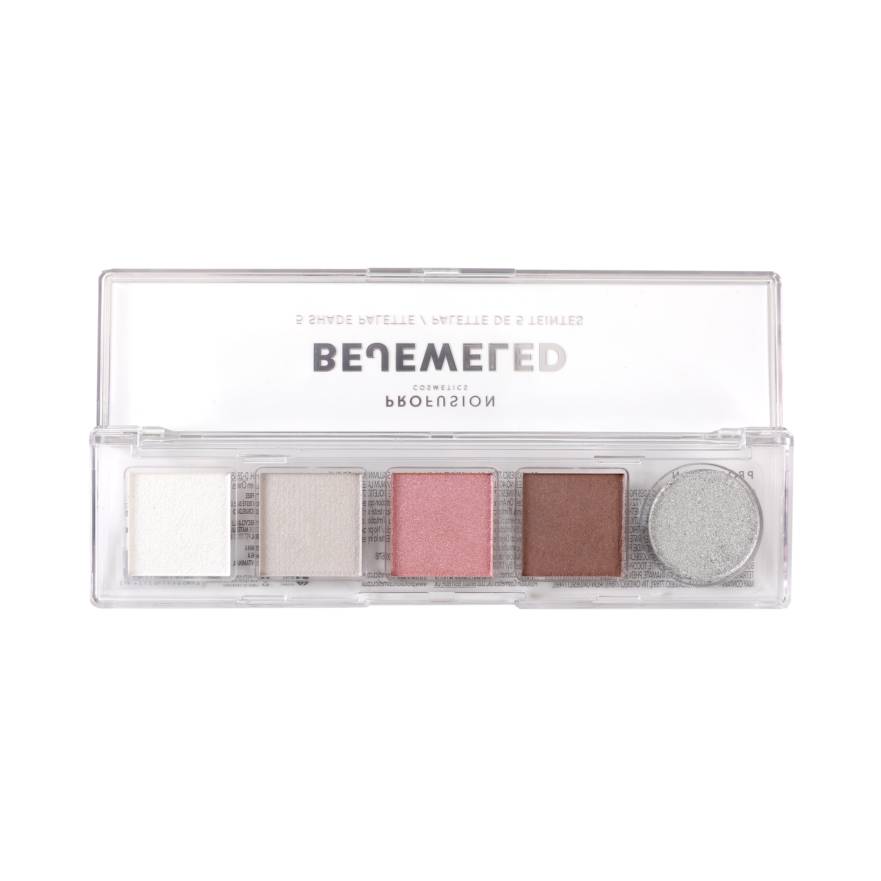 Profusion Cosmetics Mini Essentials 5 Shade Eyeshadow Palette with neutral and warm tones, compact and perfect for everyday makeup.