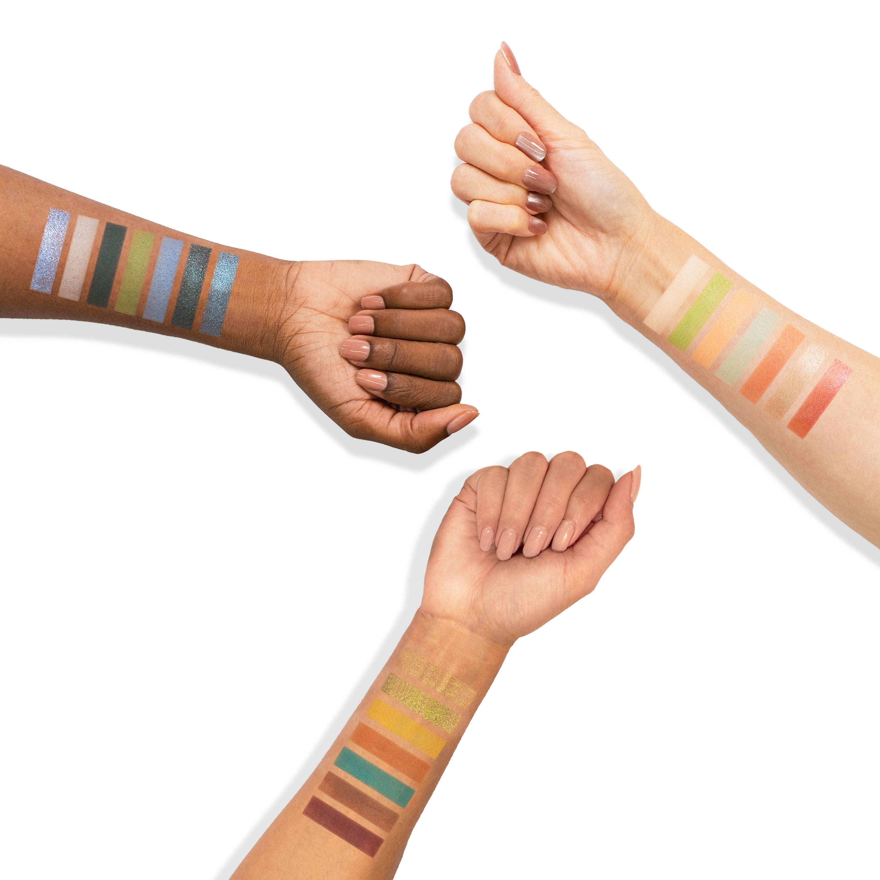 Profusion Cosmetics 21 Shade Eyeshadow Palette Adventurous with diverse vibrant and neutral eyeshadow colors displayed open.
