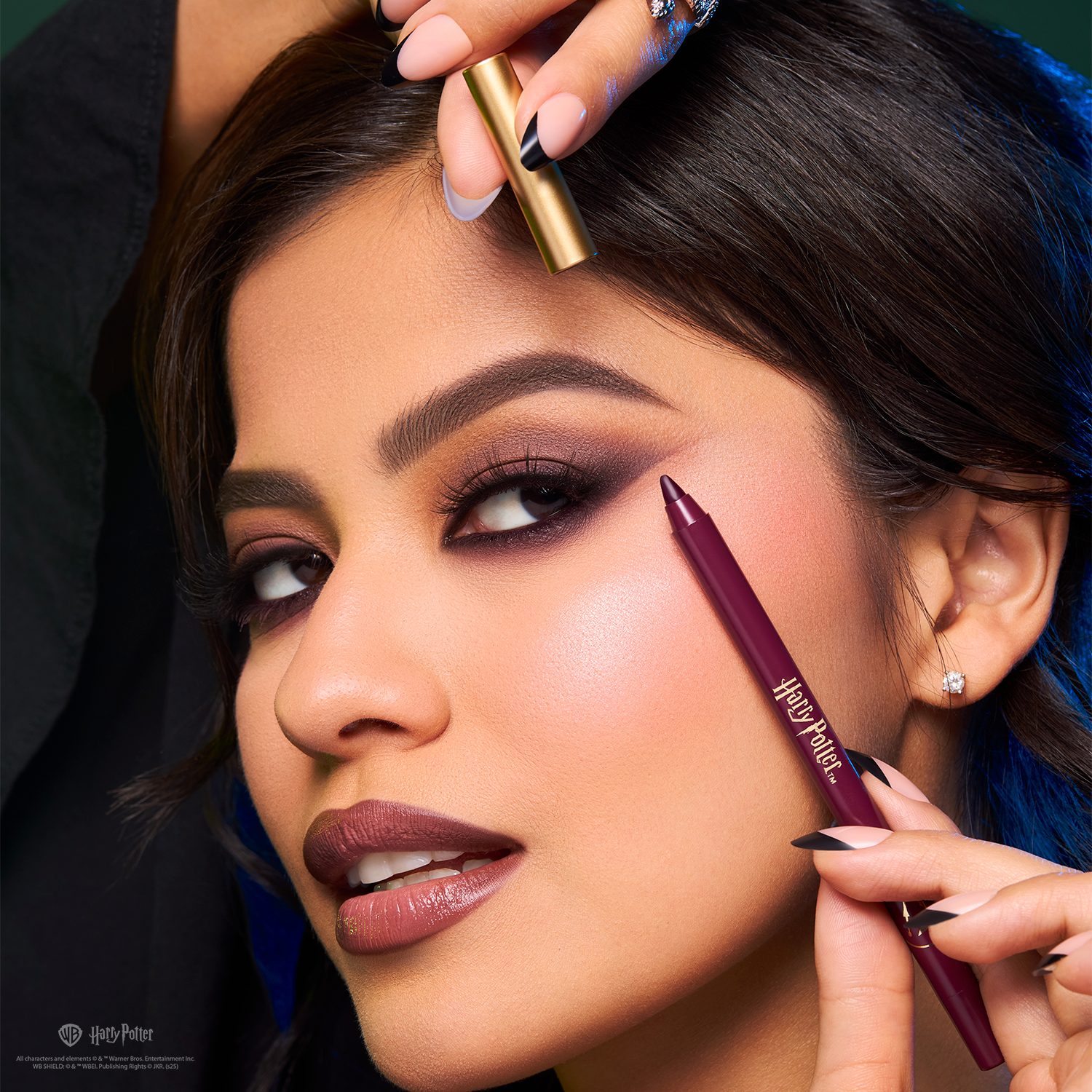 HP Dark Arts eyes liner pencil set by Profusion Cosmetics featuring black and colorful shades for spellbinding eye looks.
