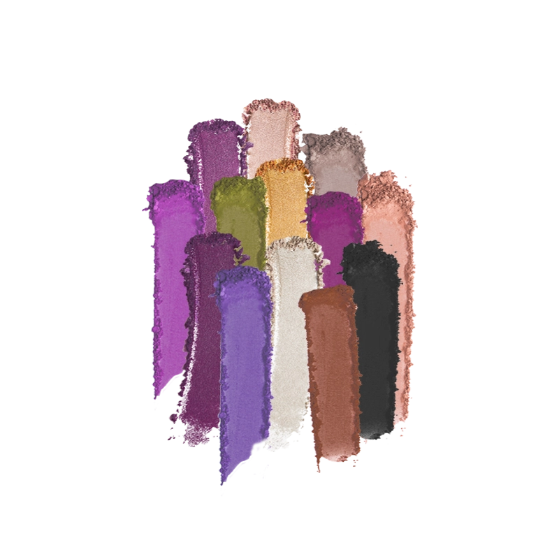 Profusion Cosmetics Monster Bash Web of Eyes 13-shade eyeshadow palette with vibrant, smoky eye colors and intricate packaging design.