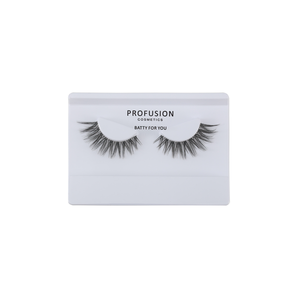 Profusion Cosmetics Monster Bash Wicked Wink batty eyes with bold, colorful eye makeup for a dramatic, fun look.