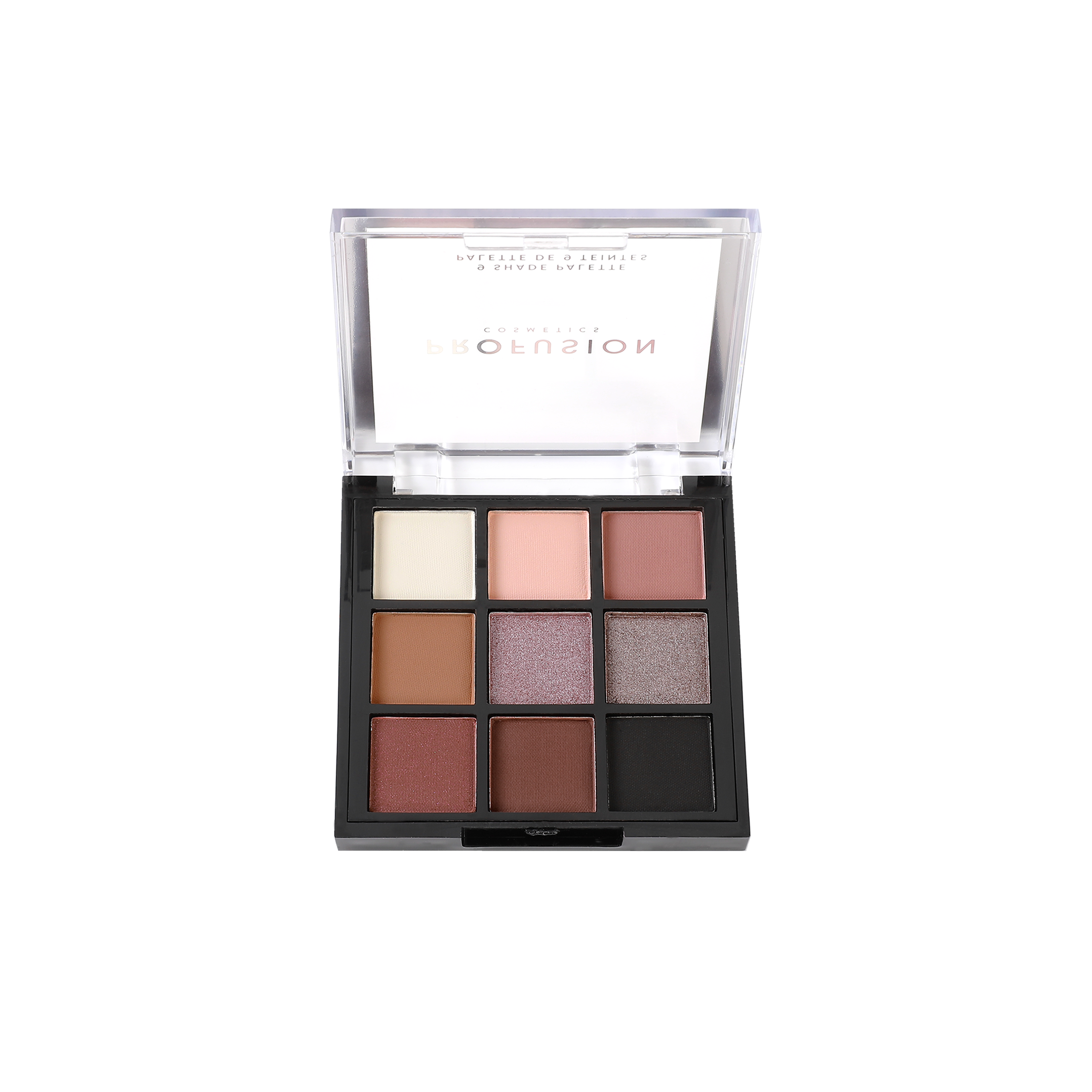 Profusion Cosmetics Artistry On-The-Go eyeshadow palette featuring neutral and vibrant shades in a compact for versatile eye looks.