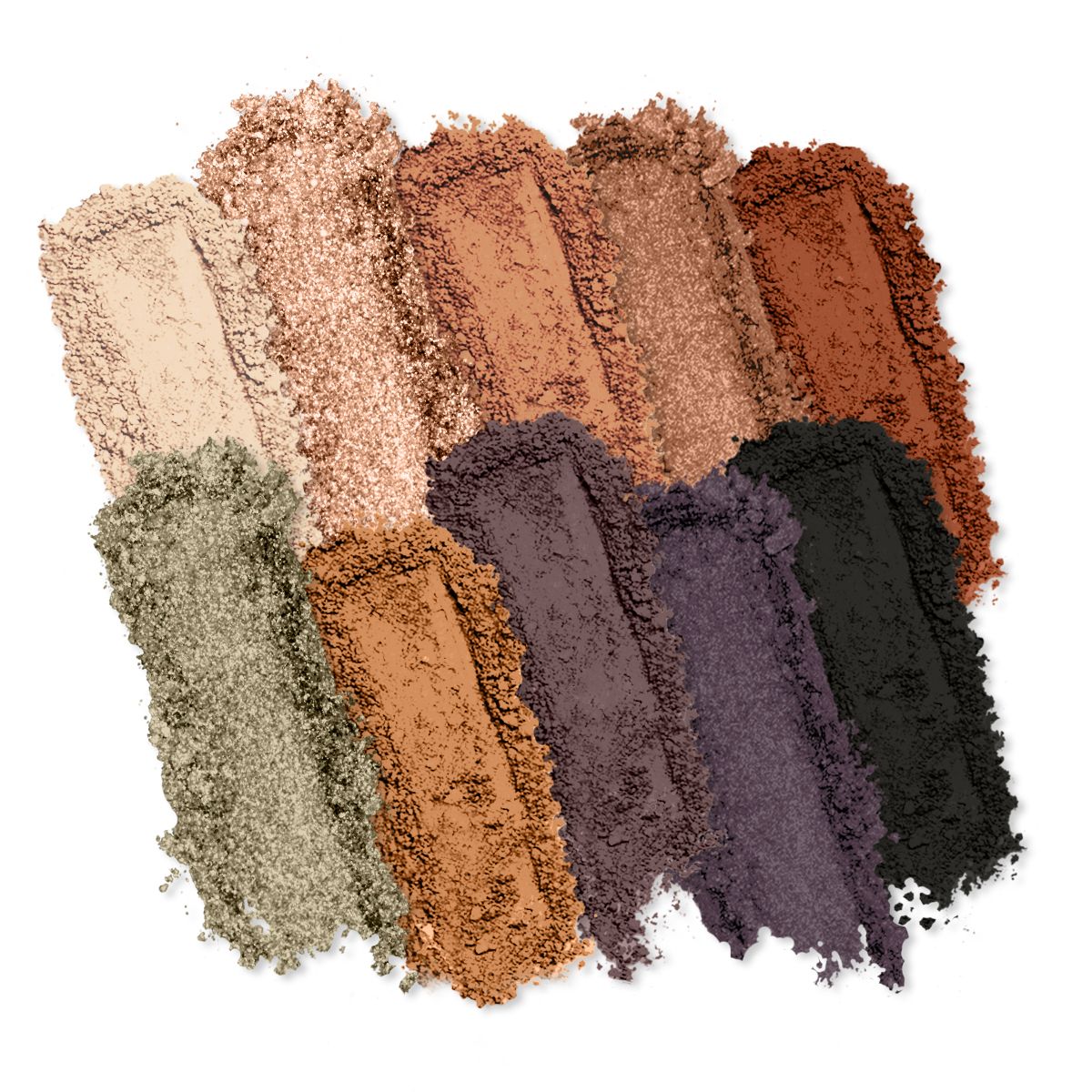 Profusion Cosmetics Essentials 10 Shade Eyeshadow Palette with smoky neutral tones and versatile colors for eye makeup looks.