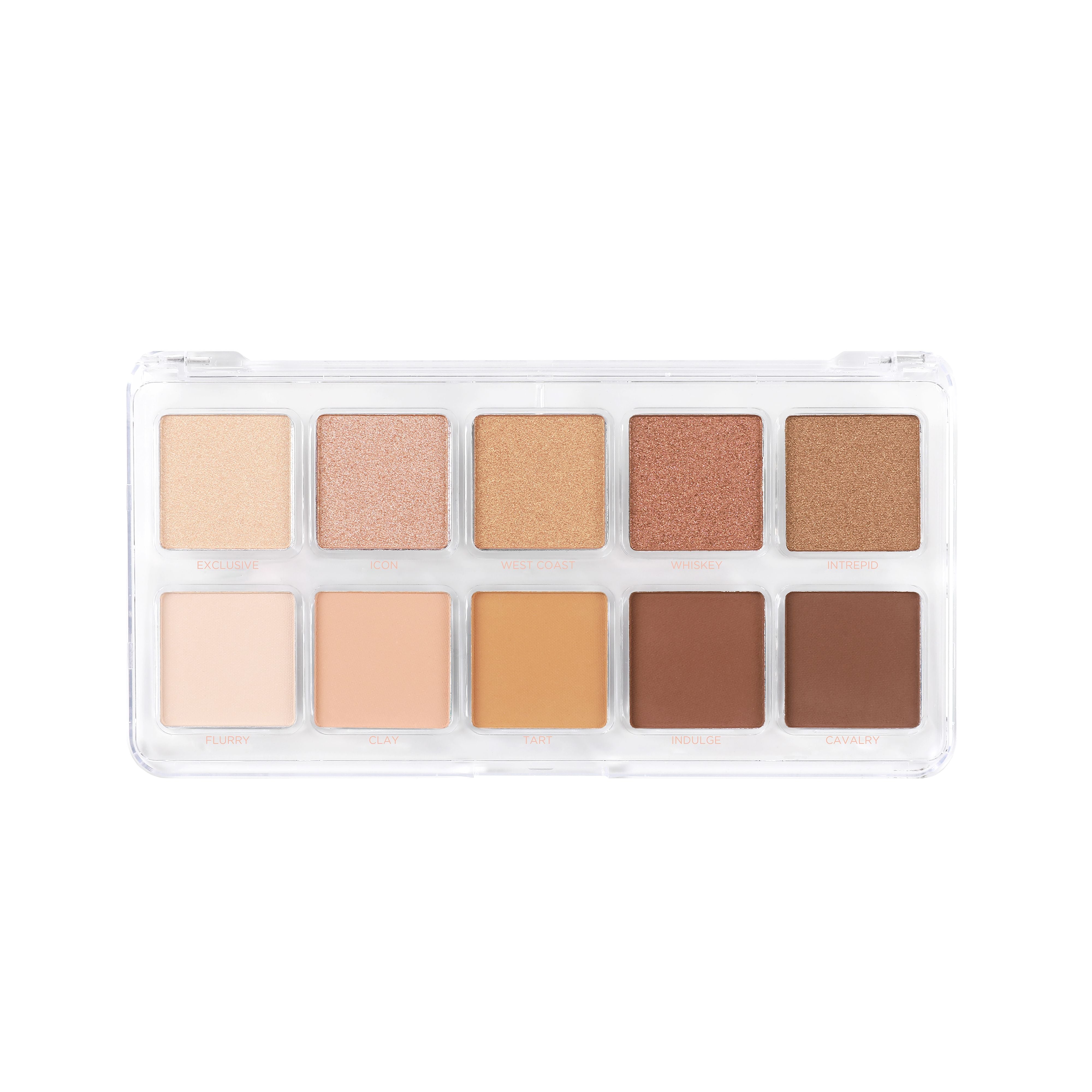 Profusion Cosmetics Essentials 10 Shade Eyeshadow Palette with smoky neutral tones for versatile eye looks.