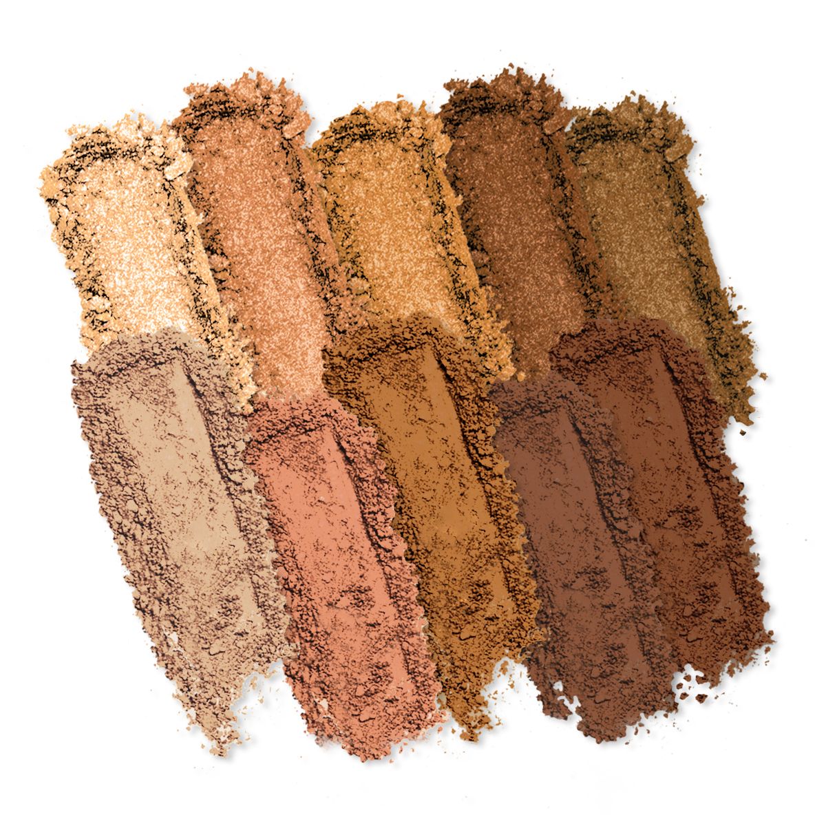Profusion Cosmetics Essentials 10 Shade Eyeshadow Palette with smoky neutral tones and diverse matte and shimmer finishes.