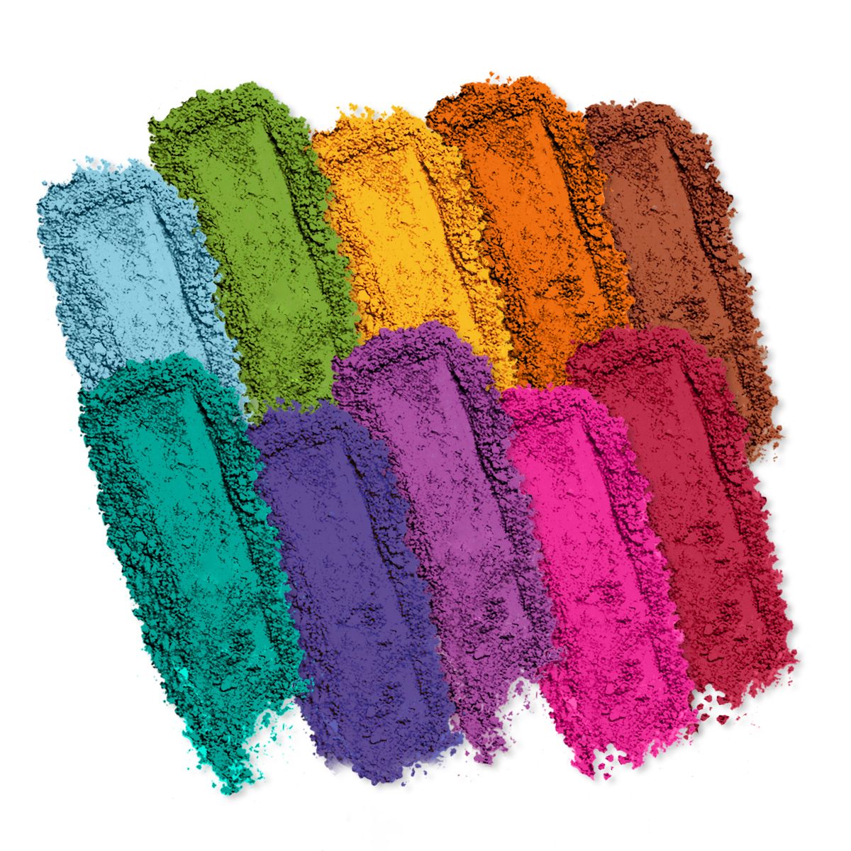 Profusion Cosmetics Essentials 10 Shade Eyeshadow Palette featuring smoky neutral and vibrant shades for versatile eye looks.