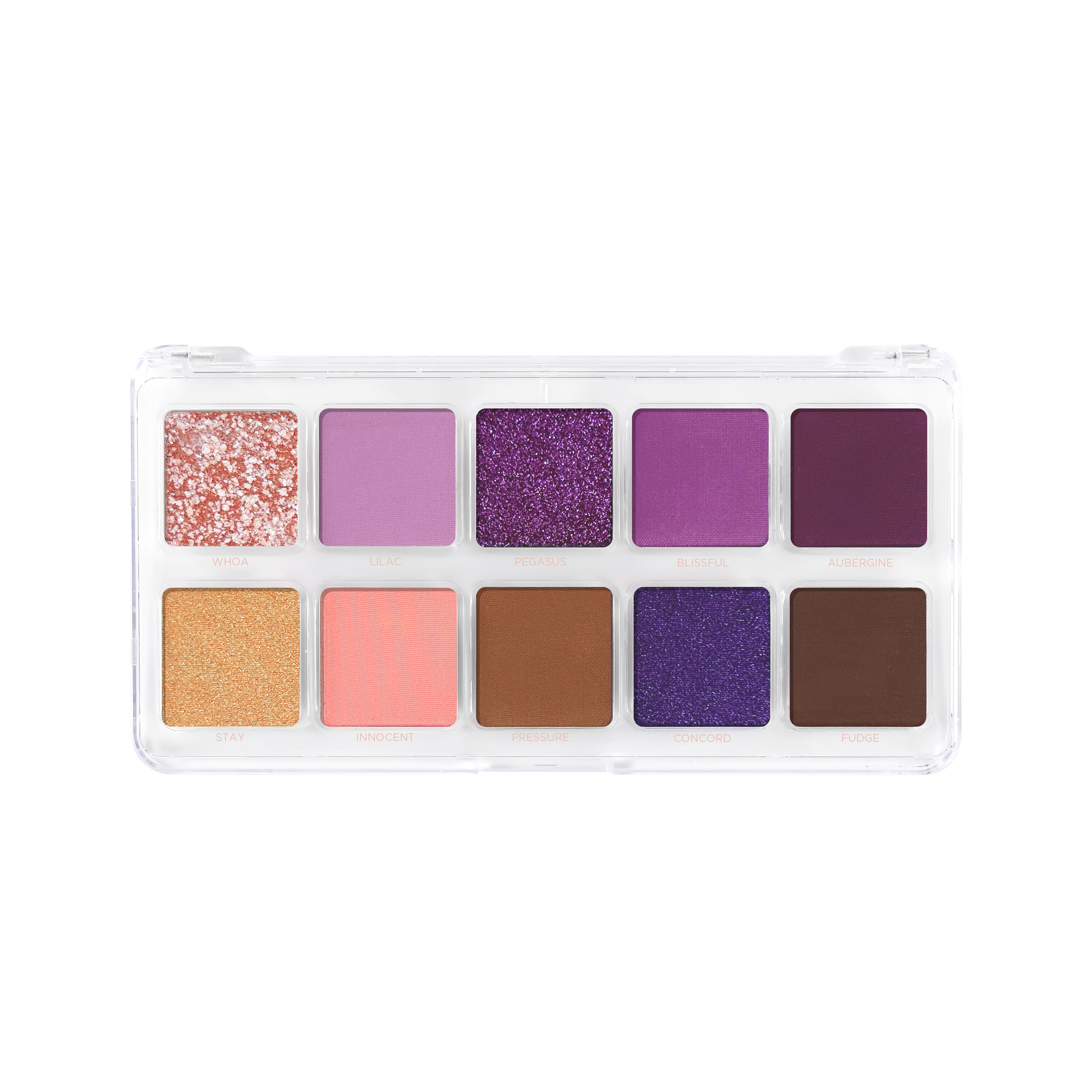 Profusion Cosmetics Essentials 10 Shade Eyeshadow Palette with smoky neutral tones, featuring a variety of matte and shimmer shades.