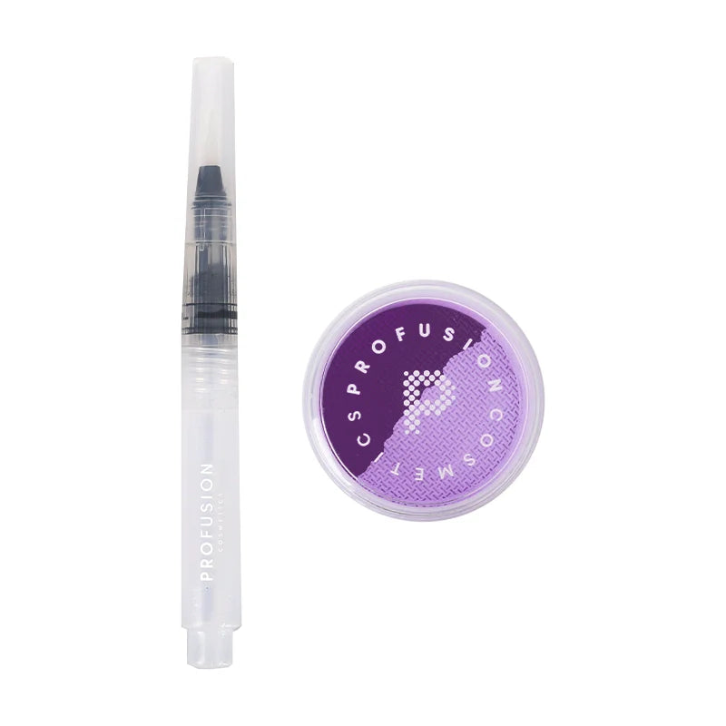 Profusion Cosmetics I 🖤 Boba water-activated eye liner duo featuring vibrant, blendable liners for creative eye makeup looks.