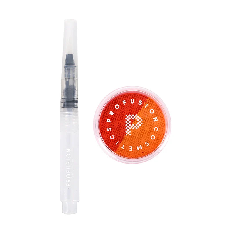 Profusion Cosmetics I 🖤 Boba water-activated eye liner duo with taro-themed eyeshadow and water-activated liner for creative eye looks.