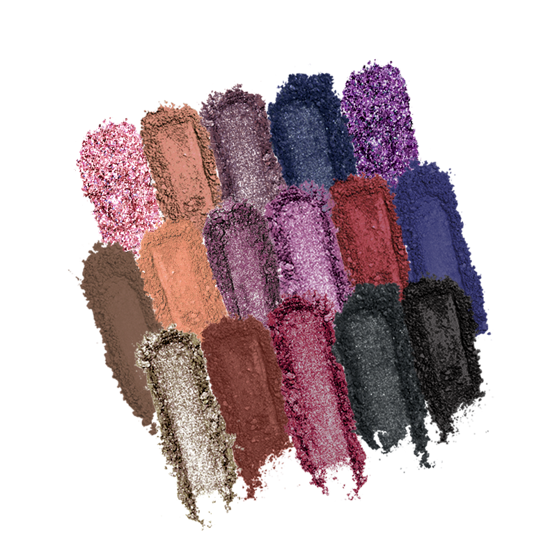 Profusion Cosmetics Artistry 21 Shade Eyeshadow Palette with a variety of colorful and neutral eyeshadow shades displayed.