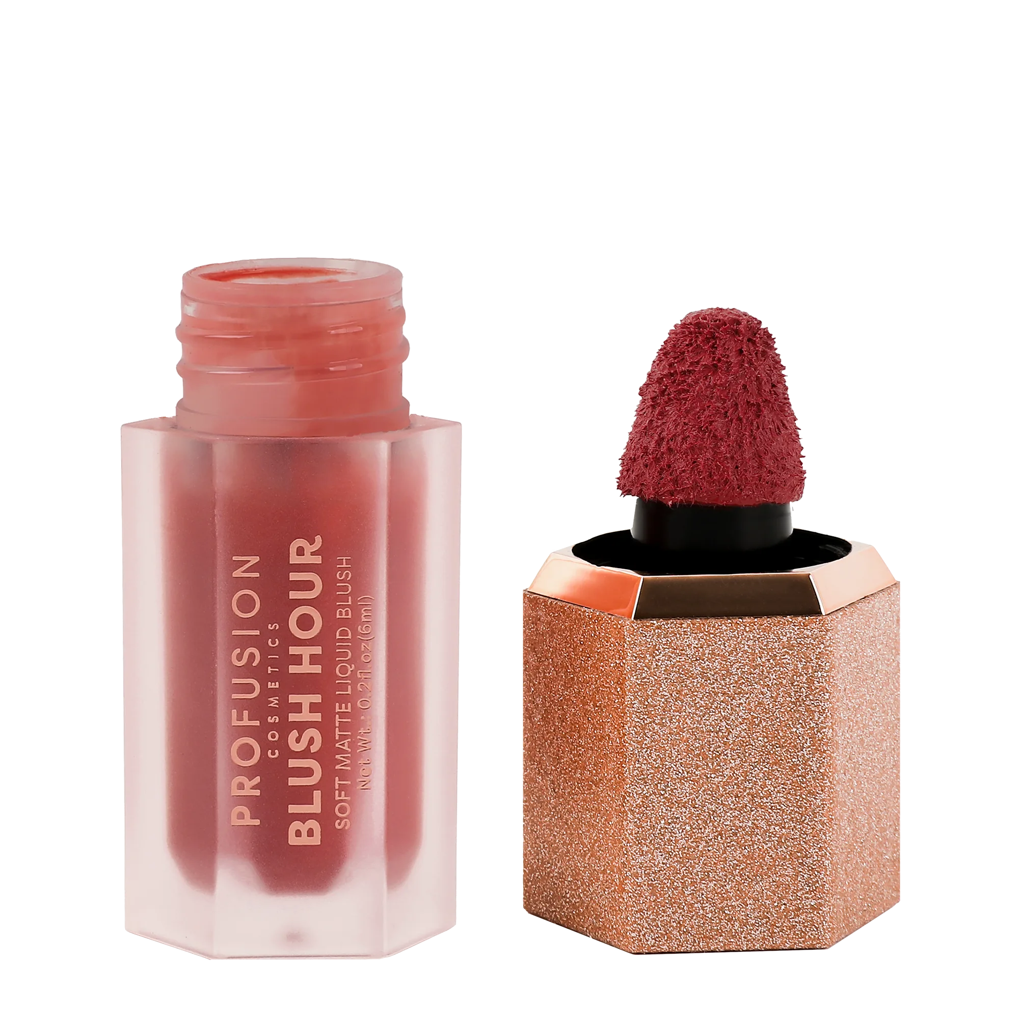 Profusion Cosmetics Blush Hour Soft Matte Liquid Blush in Bellini, a face makeup product with a smooth, matte finish.