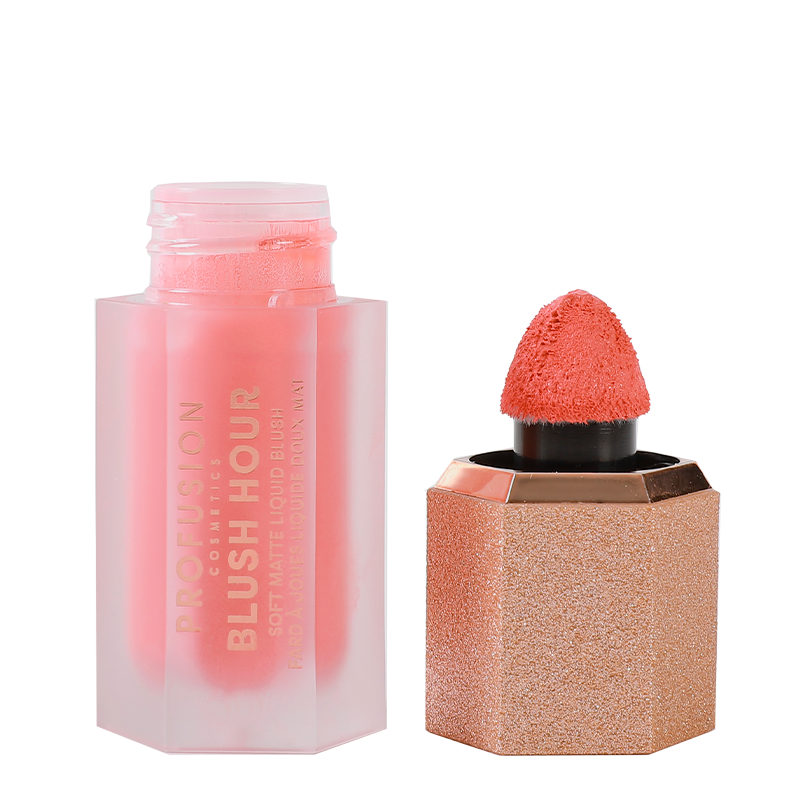 Profusion Cosmetics Blush Hour Soft Matte Liquid Blush in Bellini, a face makeup product with a smooth, matte finish.