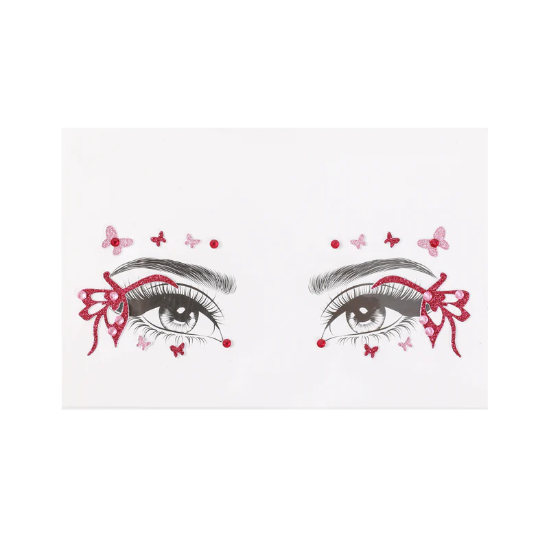 Mystical butterfly face stickers by Profusion Cosmetics, vibrant and detailed butterfly designs for face decoration.