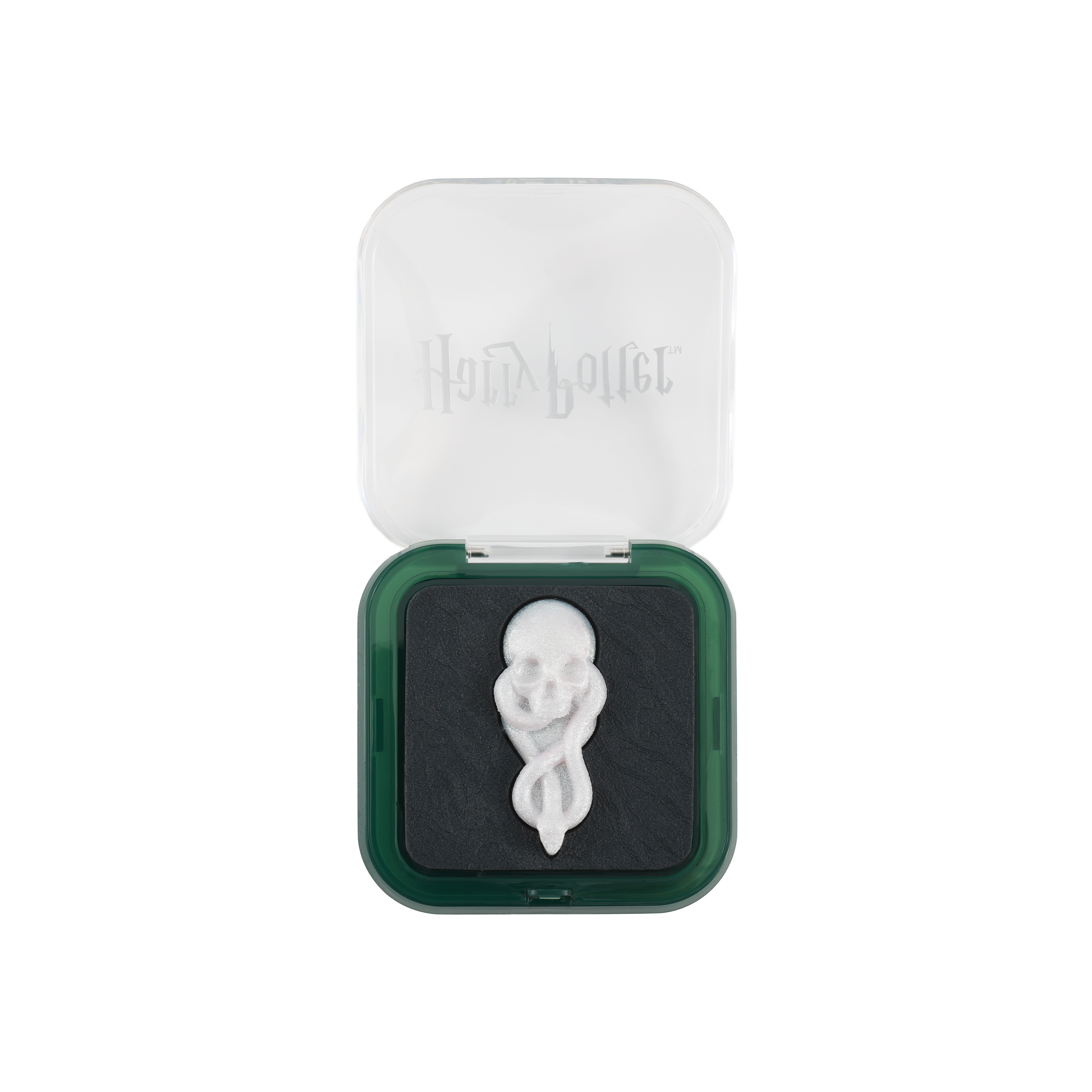Profusion Cosmetics HP Dark Arts Dark Mark color-changing blush lighter for face, with dark arts themed design and blending effect