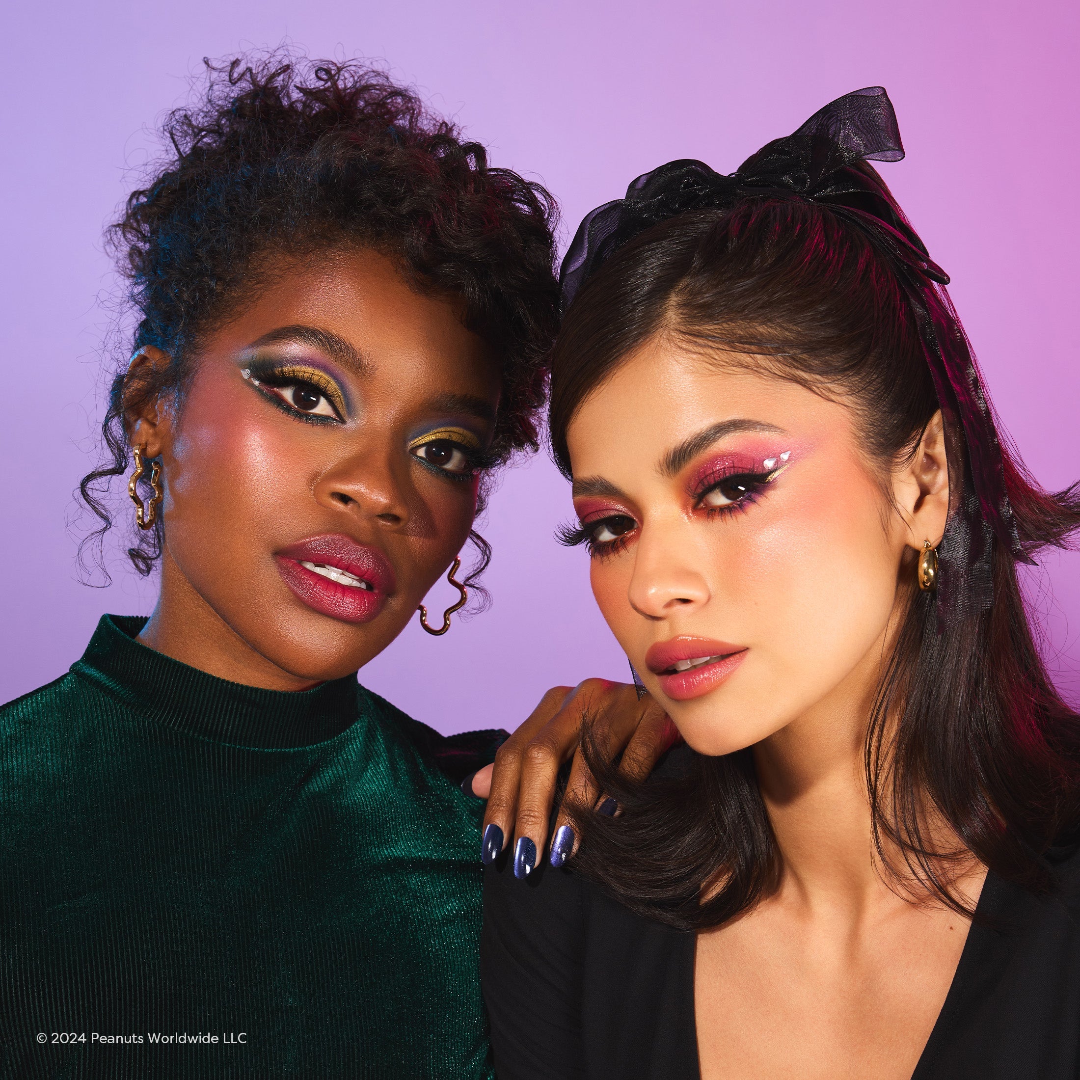 Profusion Cosmetics Peanuts Halloween Magical Wizard chrome liquid face topper set with colorful, shimmering face makeup for festive looks