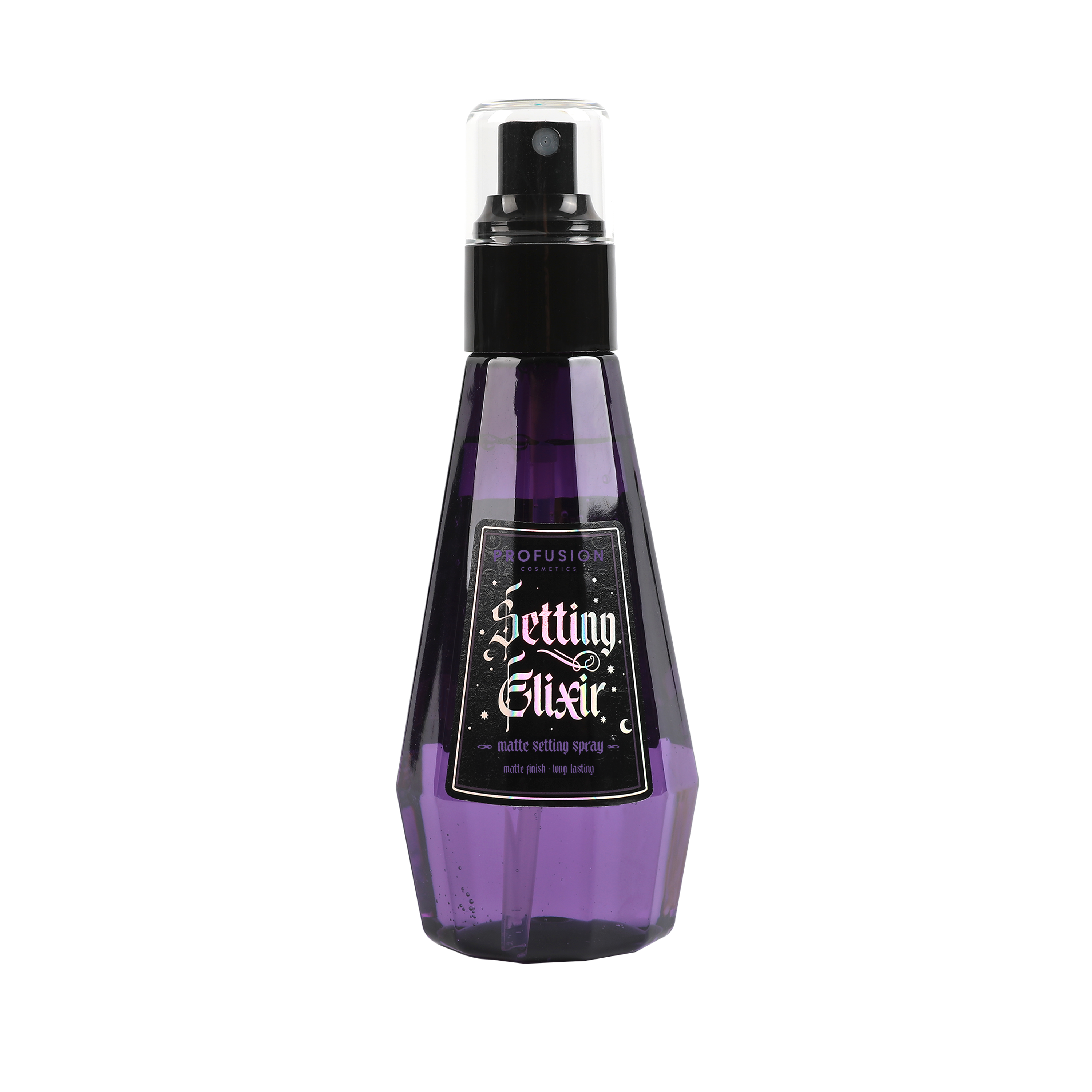 Profusion Cosmetics Setting Elixir Mattifying Setting Spray for face, provides a matte finish and controls shine.