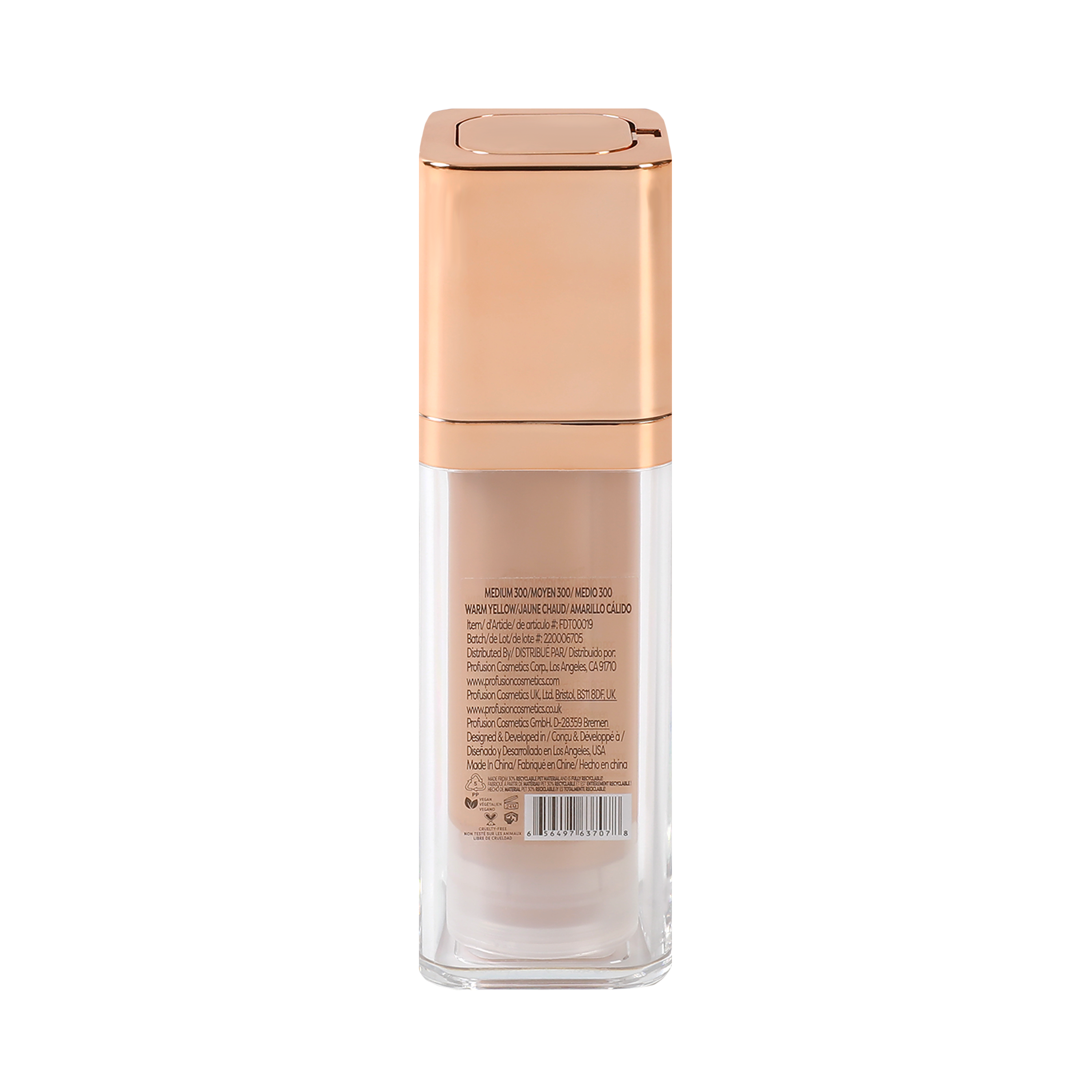 Profusion Cosmetics Feel Good Skin Long Wear Skin Perfector face product in fair shade, providing natural, lasting skin coverage.