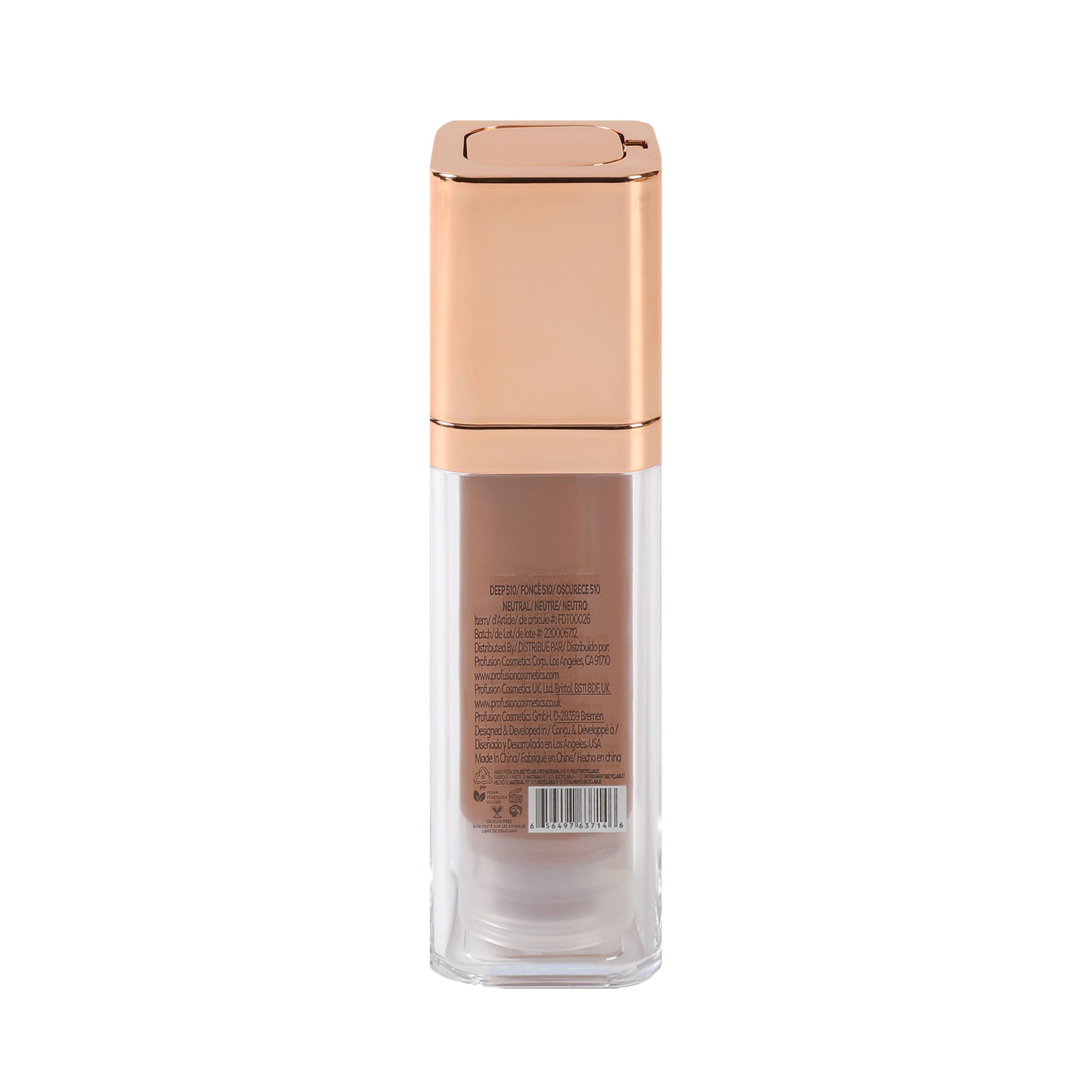 Profusion Cosmetics Feel Good Skin Long Wear Skin Perfector for face, lightweight formula with natural finish in fair shade.
