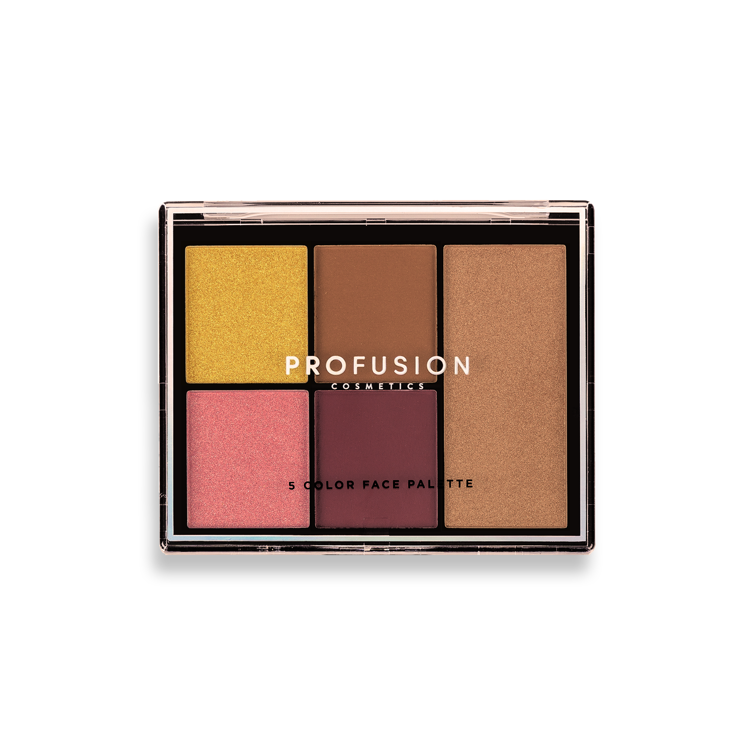 Profusion Cosmetics Sunlight Face Kit with skincare products, including face cream, serum, and moisturizer, arranged on a white background.
