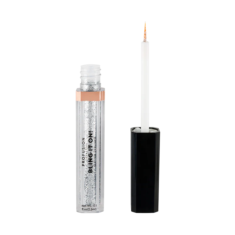 Profusion Cosmetics Gold Rush Bling It On Glitter Eyeliner with shimmering gold glitter for bold eye makeup looks.