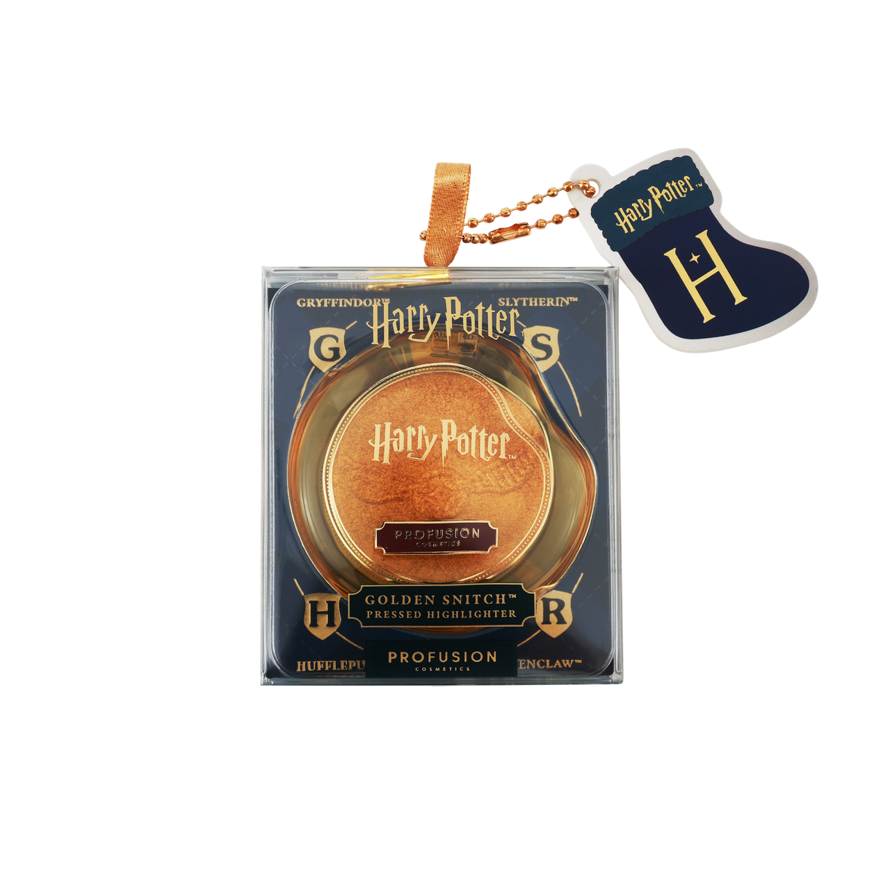 Profusion Cosmetics Harry Potter Golden Snitch Highlighter with shimmering gold finish, perfect for highlighting and glowing.