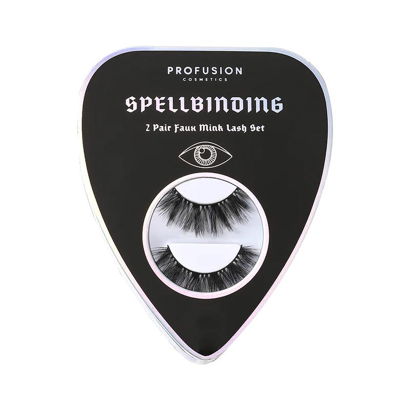 Profusion Cosmetics Spellbinding Faux Lashes with dramatic, full-length lash design for a bold, captivating look.