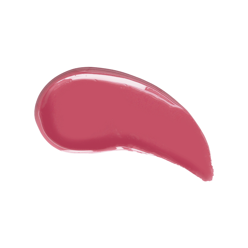 Profusion Cosmetics Dreamy Lip Plump on lips with a cozy nude shade, highlighting smooth, full-looking lips.