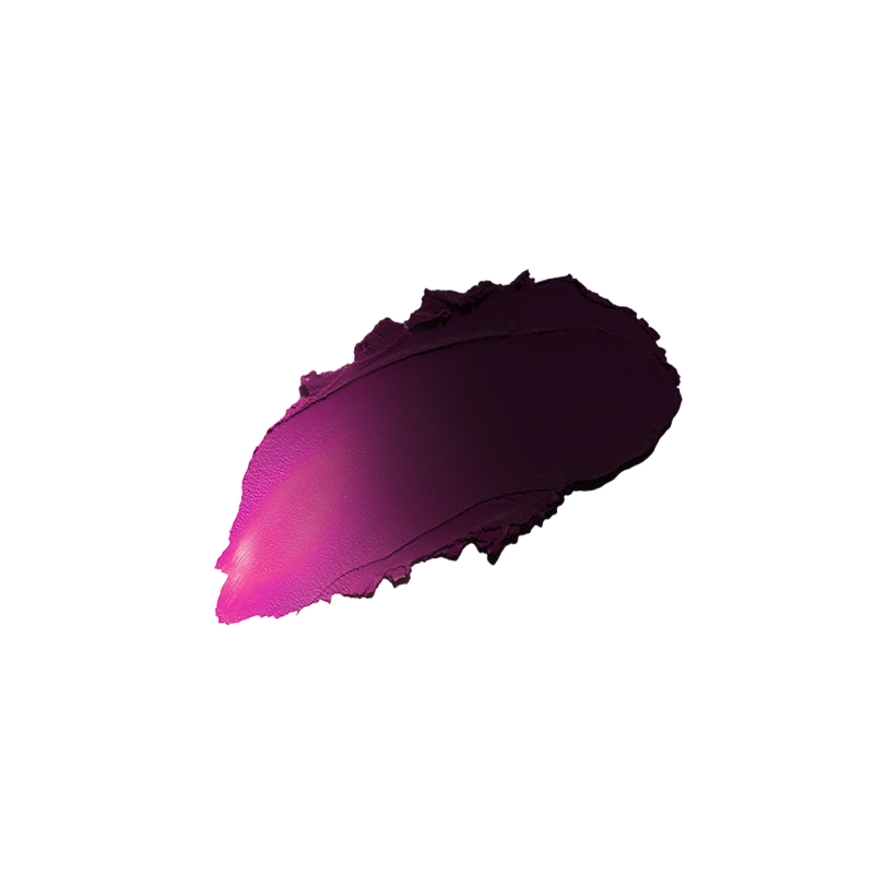 Profusion Cosmetics Monster Bash Moonlight Magic PH color-changing lip balm showing iridescent, shimmering lips with a playful design.