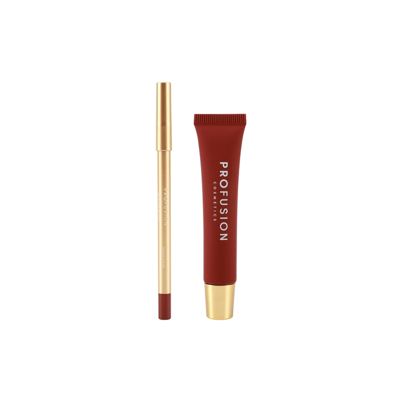 Profusion Cosmetics Pumpkin Spice Cashmere Lips lip liner and balm duo, featuring warm, fall-inspired shades for soft, defined lips.