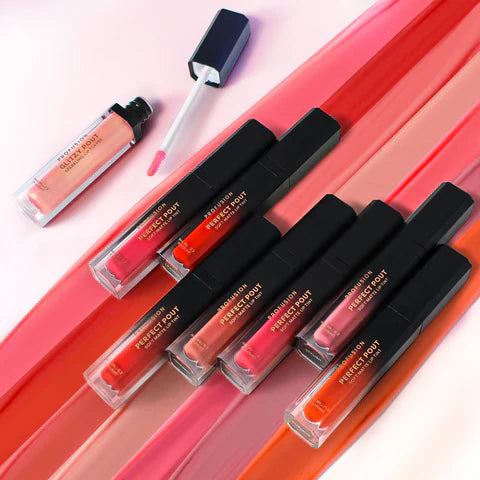 Profusion Cosmetics Perfect Pout Soft Matte Lip Tint applied on lips, showcasing a smooth, matte finish and vibrant color.
