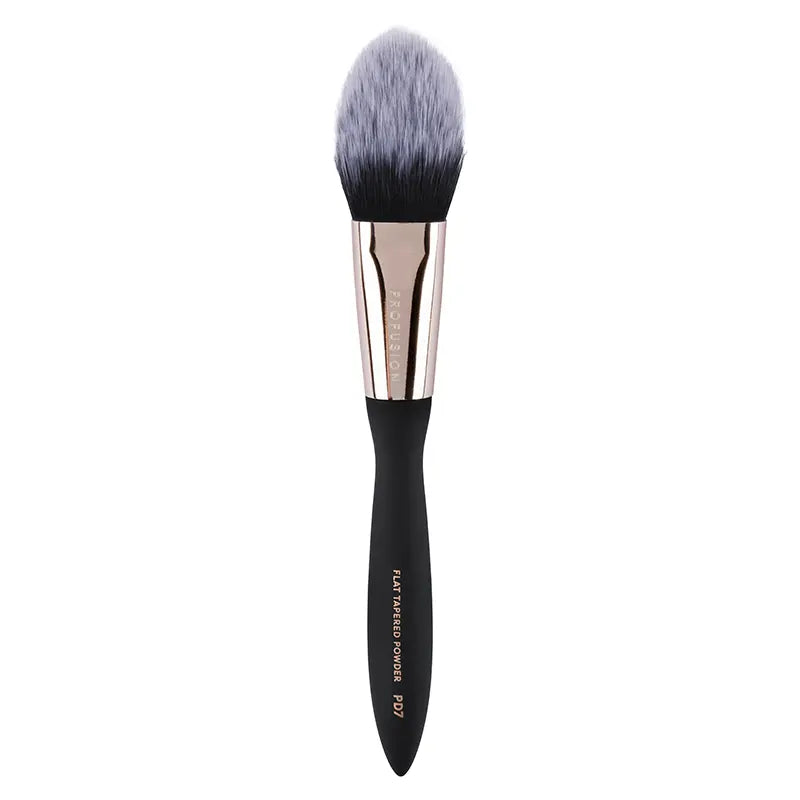 Profusion Cosmetics Artistry Series flat tapered powder brush for smooth, even makeup application.