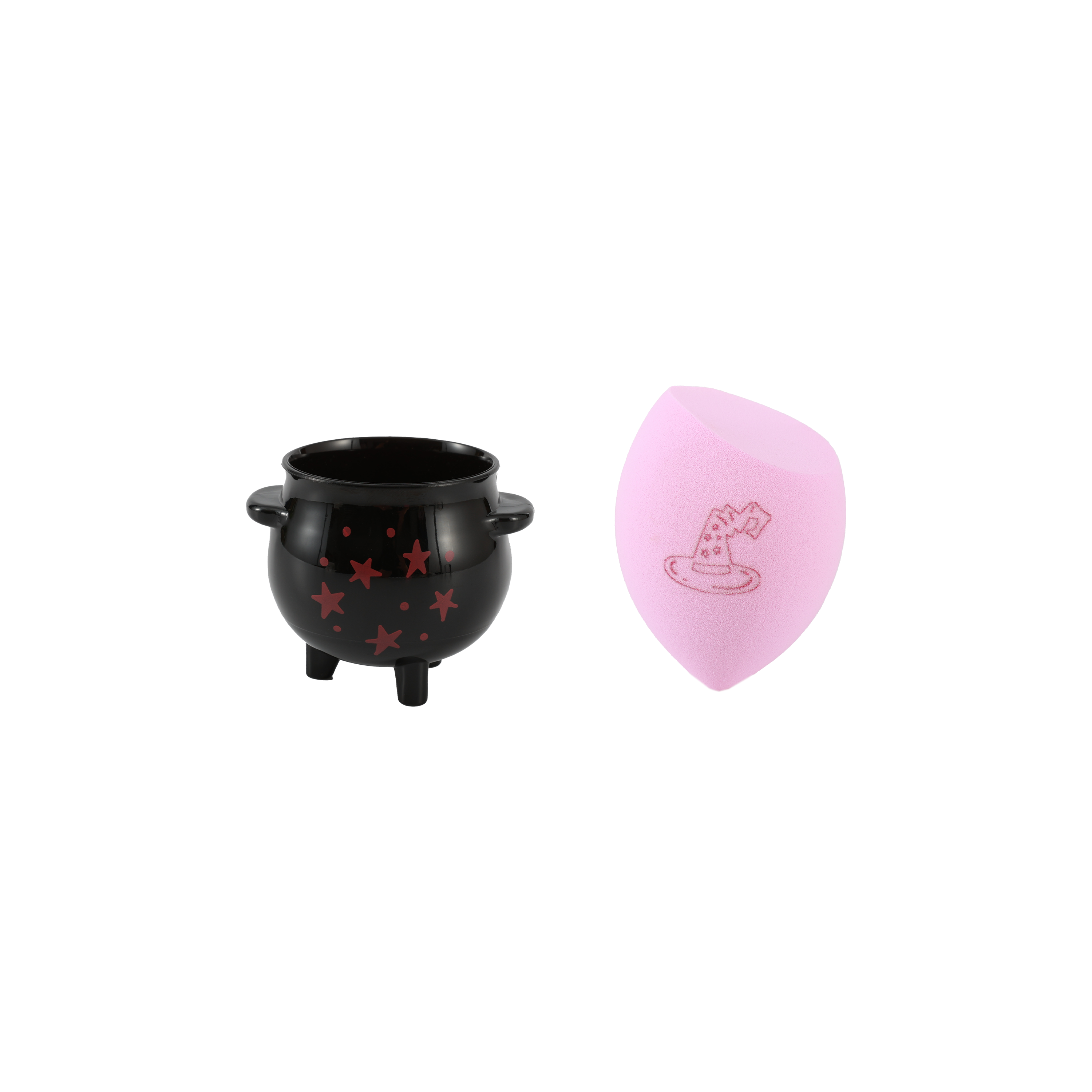 Profusion Cosmetics Monster Bash Witch's Potion Blend Sponge Set with colorful makeup sponges and blending tools.
