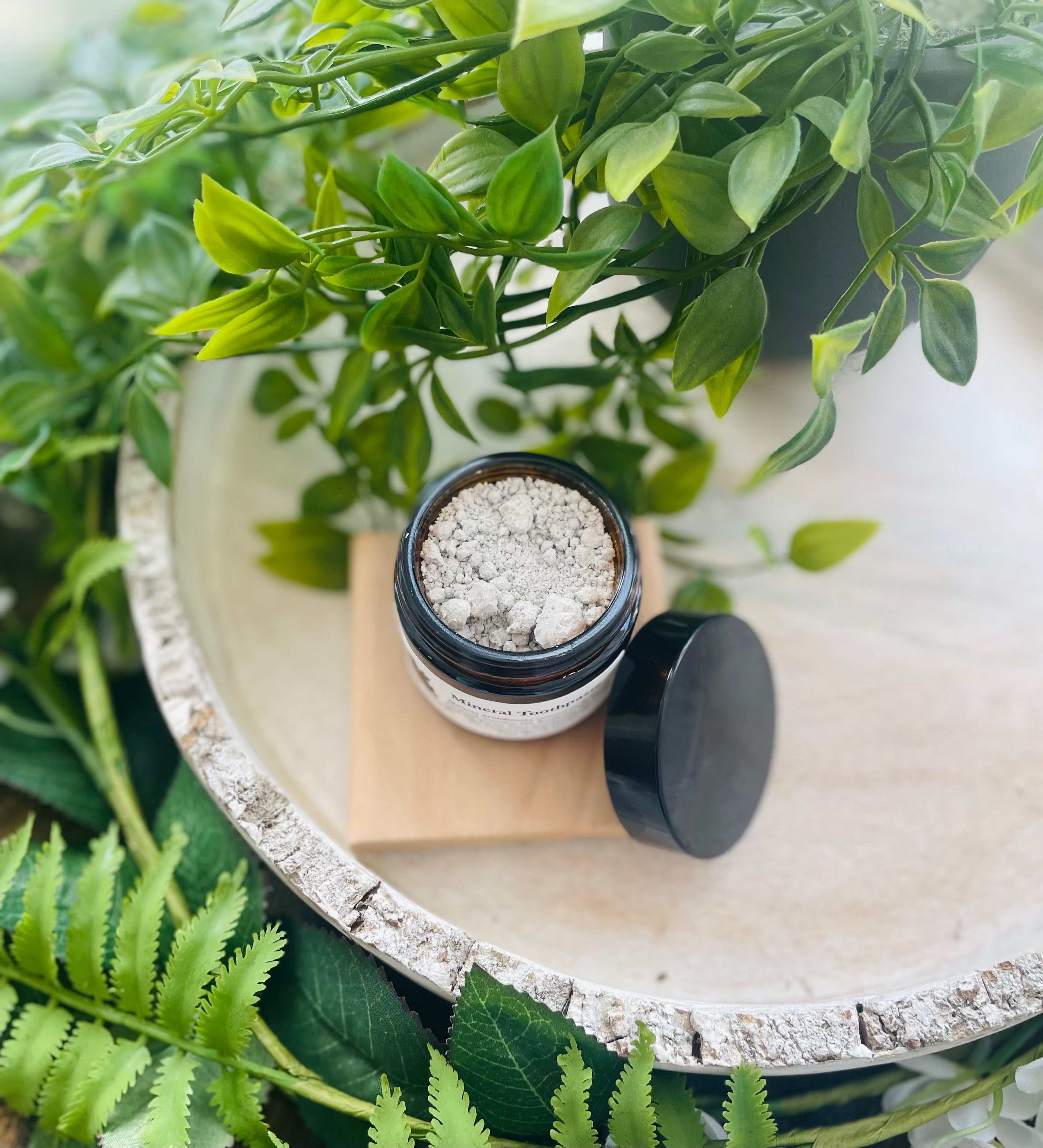 Sage & Stone Mineral Toothpaste tube with natural ingredients and eco-friendly packaging, displayed on a white background.
