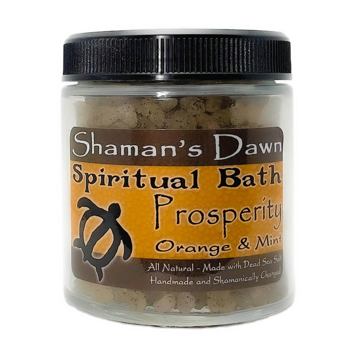 Silhouette of a bath with Shamans Dawn Prosperity Spiritual Bath Dead Sea Salt for a relaxing, mineral-rich bath experience