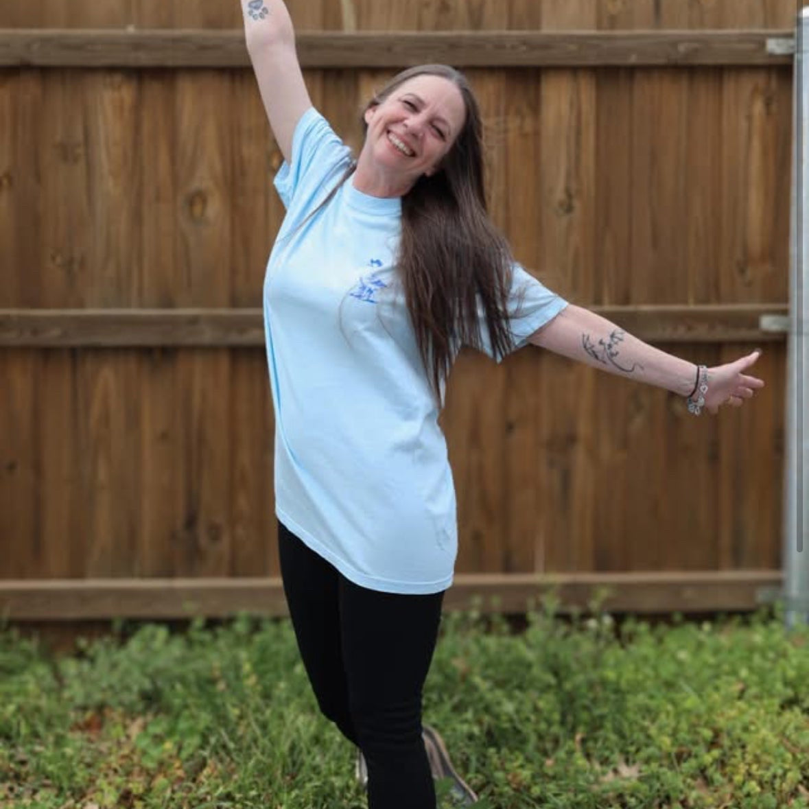 Silly Goose on the Loose graphic tee from Shop Karma Tees, featuring a playful cartoon goose design on a casual crewneck or t-shirt.