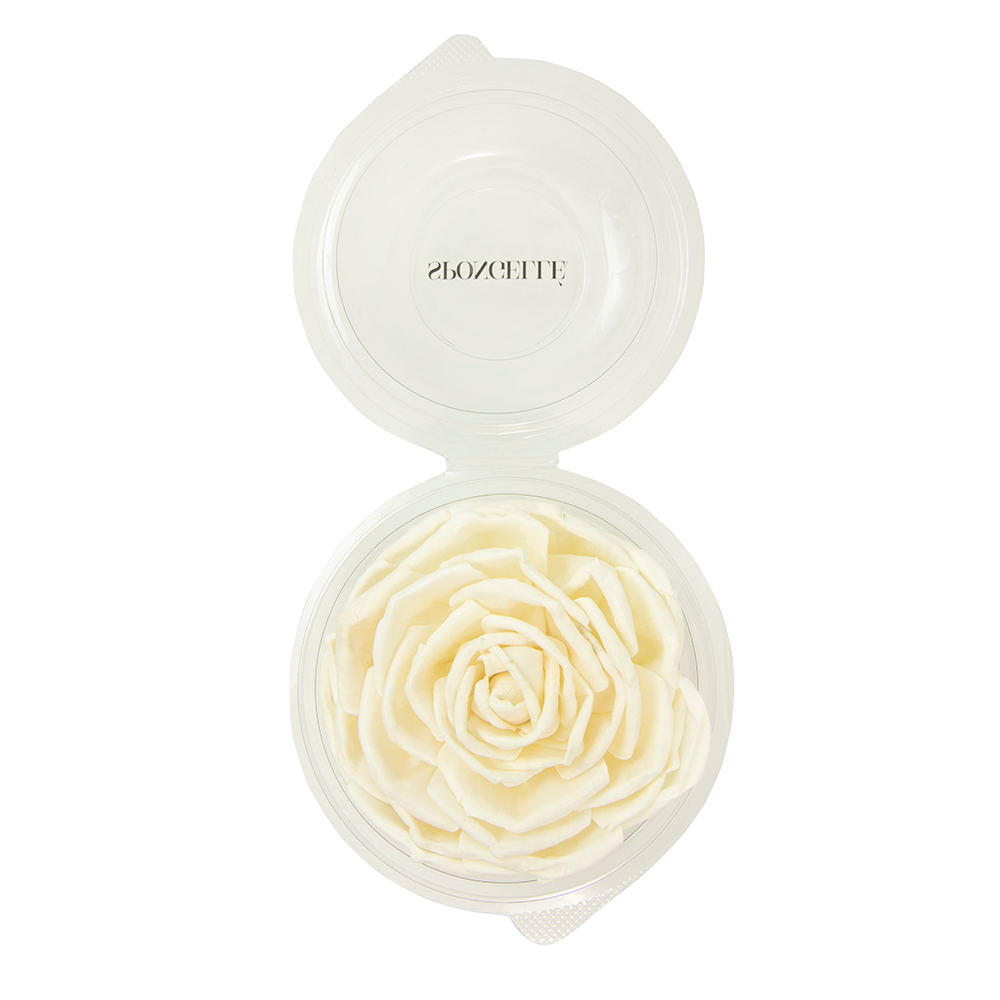 Spongellé Floret Replacement for home fragrance diffuser, showcasing the elegant floral design of the fragrance component.